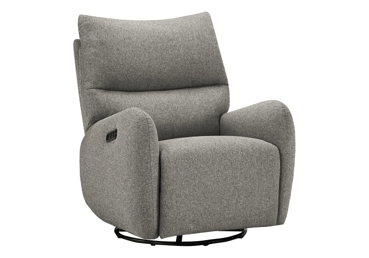 FAUTEUIL INCLINABLE - PIVOTANT MOTO. / USB ARGENT LUMOS #10 – I 8405
