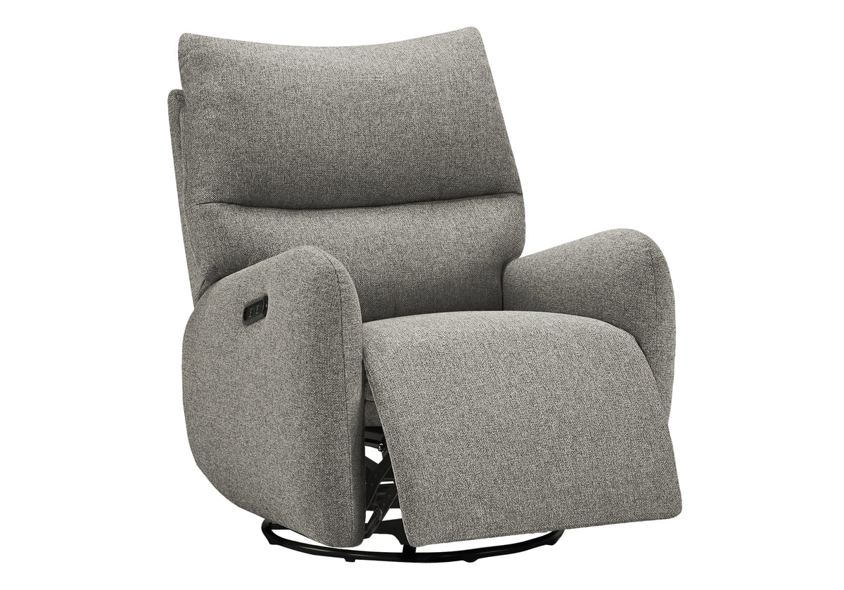 FAUTEUIL INCLINABLE - PIVOTANT MOTO. / USB ARGENT LUMOS #10 – I 8405