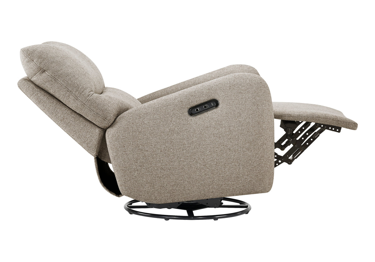 FAUTEUIL INCLINABLE - PIVOTANT MOTO. / USB BROWN LUMOS #31 – I 8407