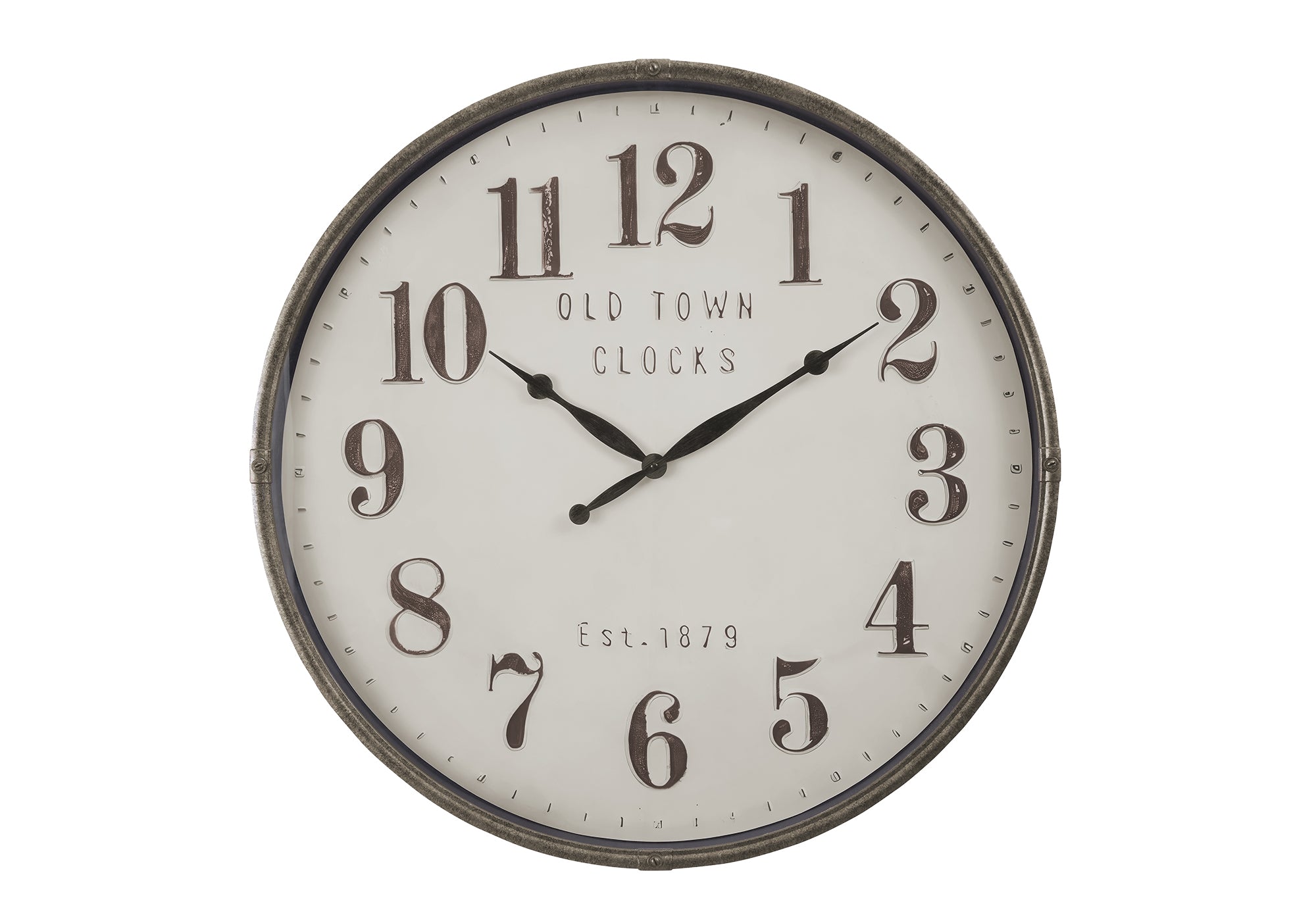 HORLOGE - 30" DIA. MURALE / BRUN – I 9024