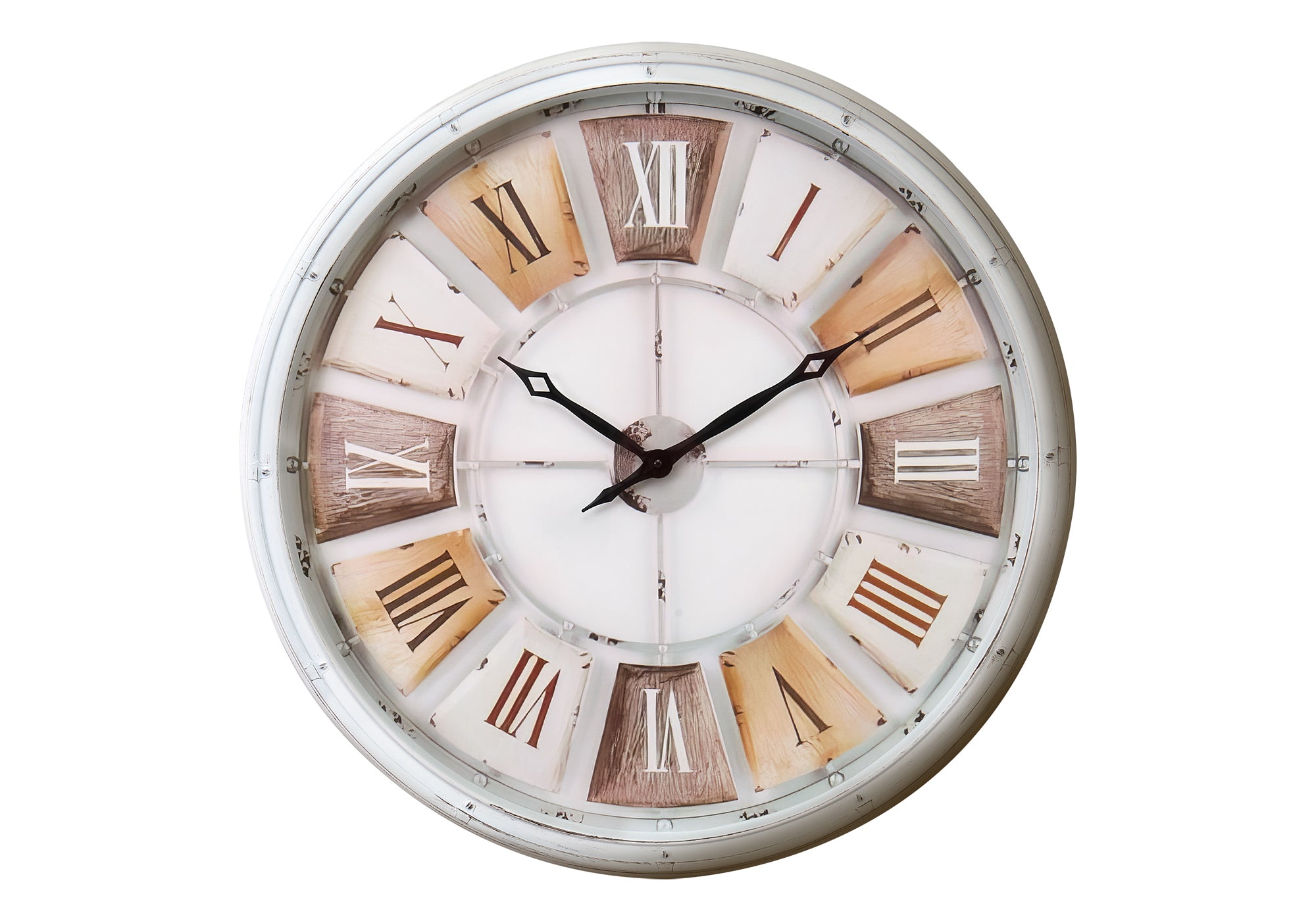 HORLOGE - 30" DIA. MURALE / NATUREL – I 9036