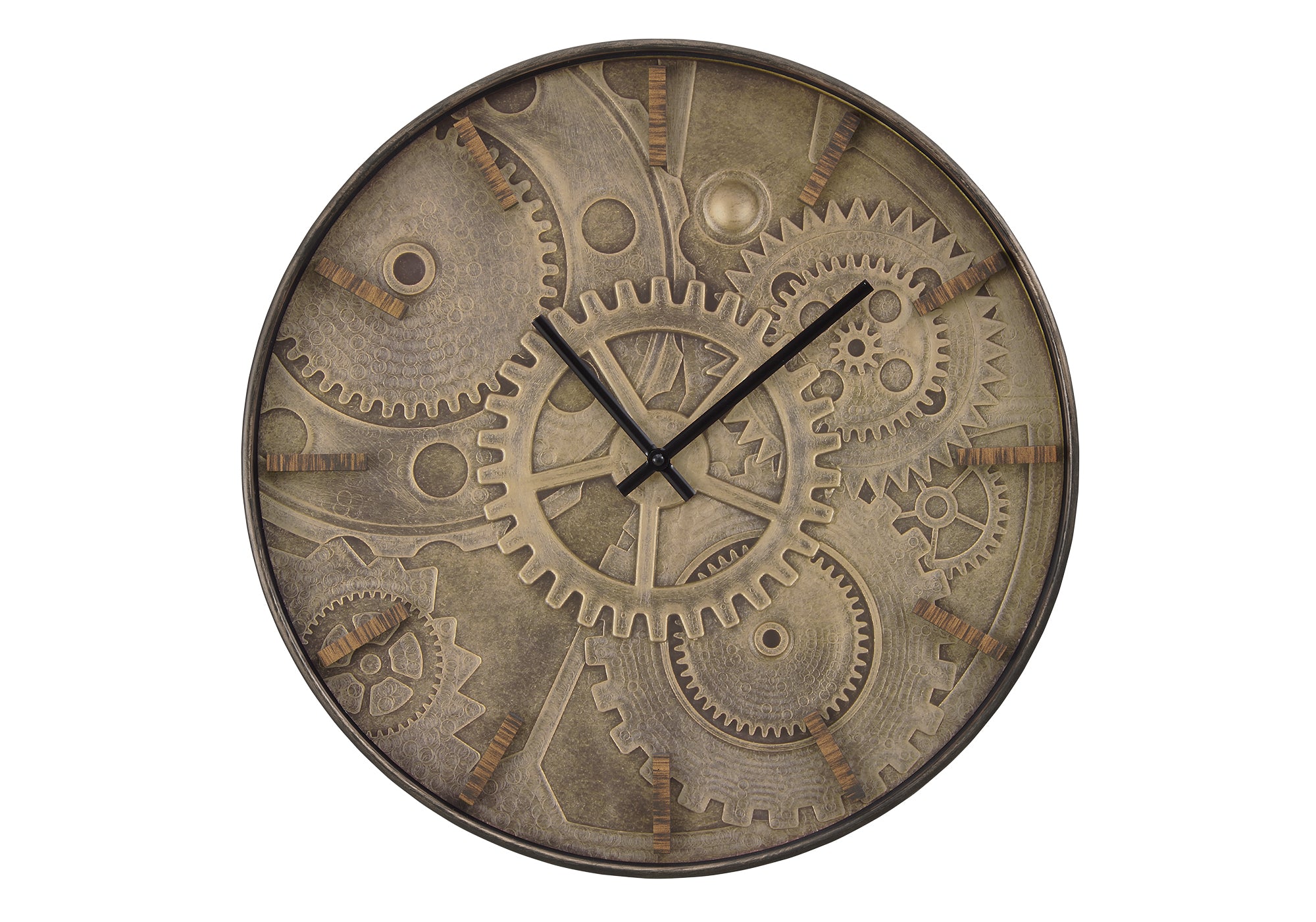 HORLOGE - 20" DIA. MURALE / BRUN – I 9041