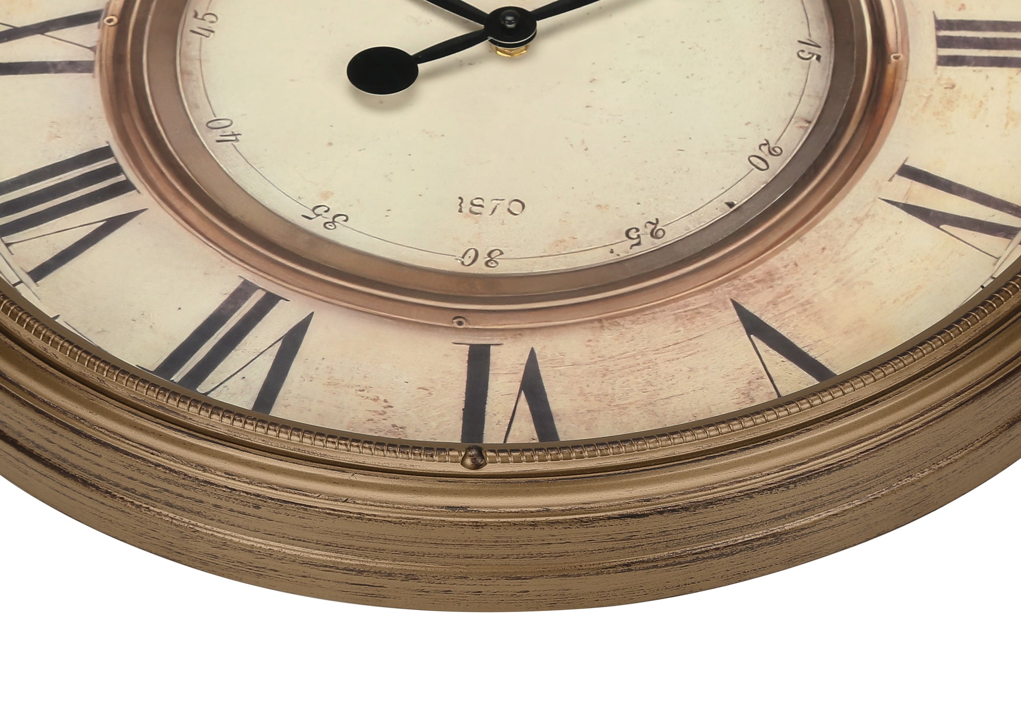 HORLOGE - 20" DIA. MURALE / BRUN ANTIQUE – I 9047