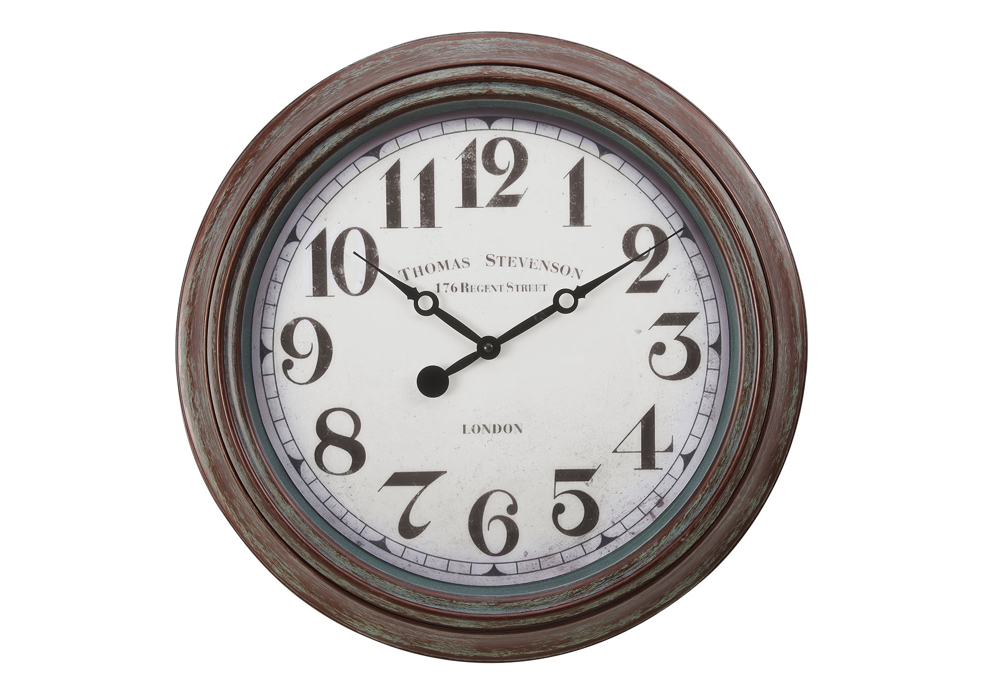 HORLOGE - 20" DIA. MURALE / BRUN ANTIQUE – I 9049