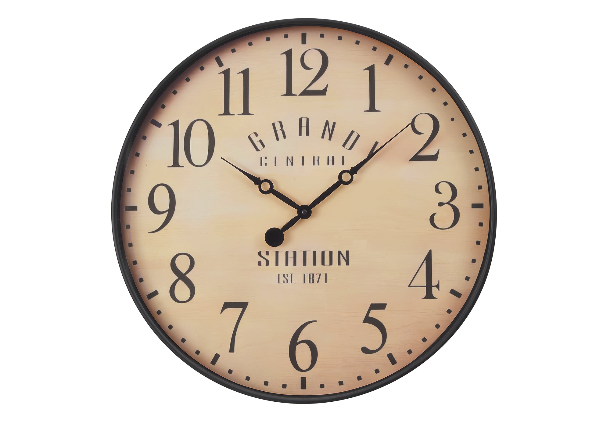 HORLOGE - 20" DIA. MURALE / BRUN ANTIQUE – I 9053