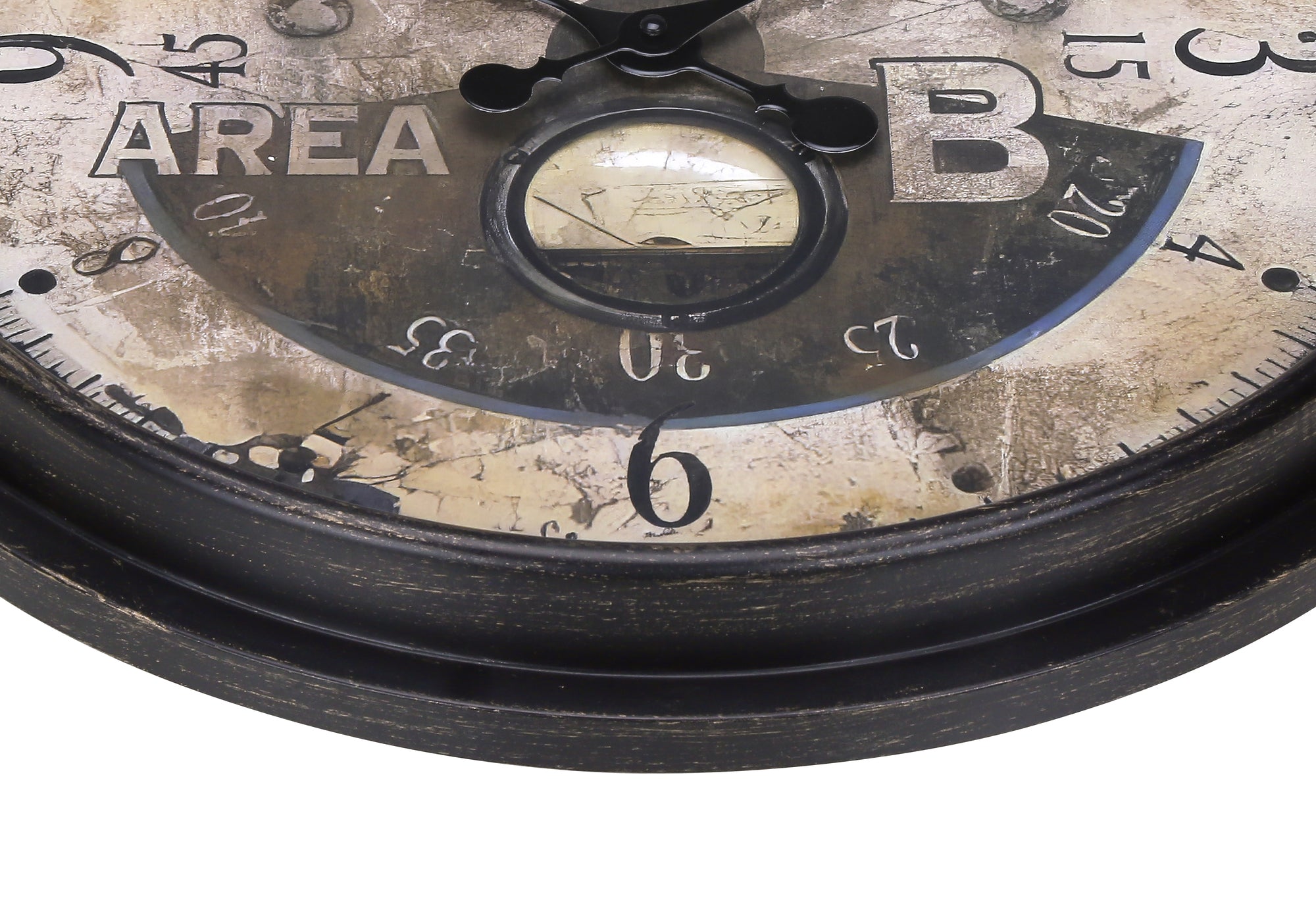 HORLOGE - 20" DIA. MURALE / BRUN ANTIQUE – I 9055
