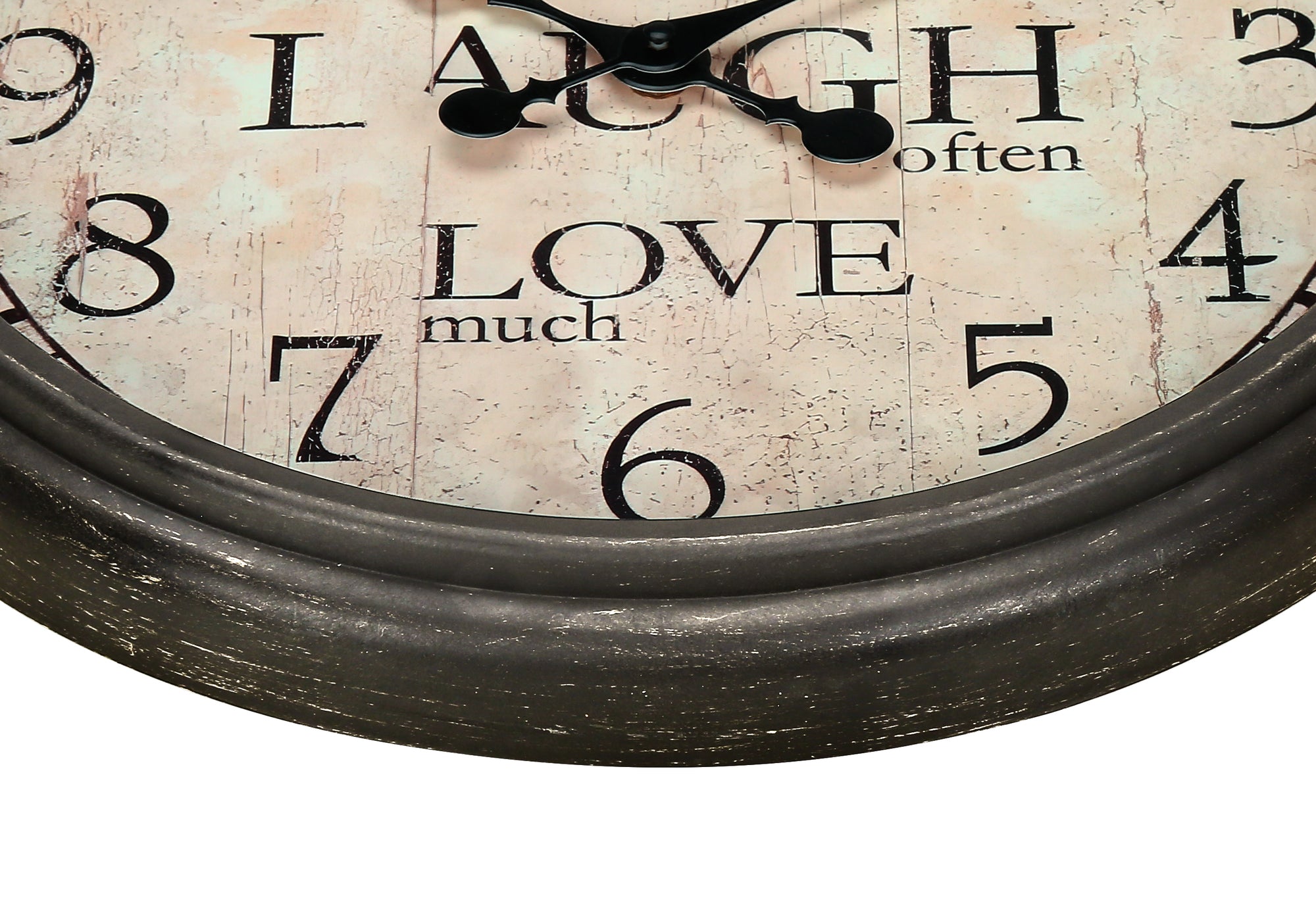 HORLOGE - 16" DIA. MURALE / BRUN ANTIQUE – I 9085