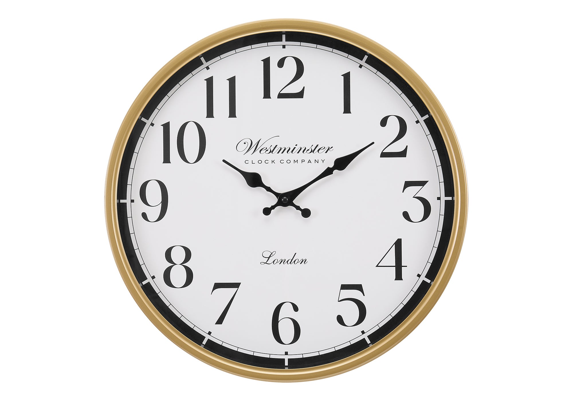 HORLOGE - 16" DIA. MURALE / OR ANTIQUE – I 9088