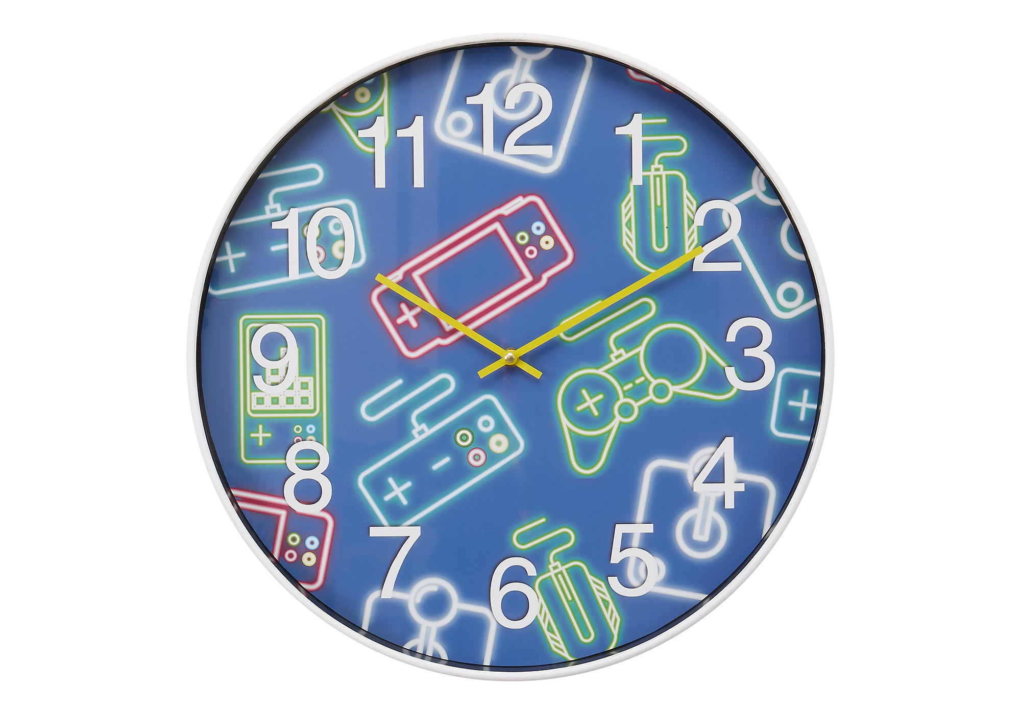 HORLOGE - 18" DIA. MURALE / COULEUR MULTI POUR LES ENFANTS – I 9104