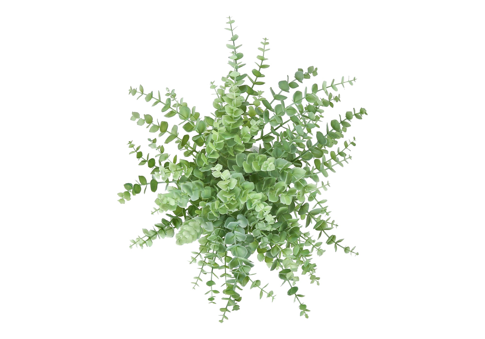 PLANTE ARTIFICIELLE - 2MCX / 16"H EUCALYPTUS / GAZON POT 6" – I 9368