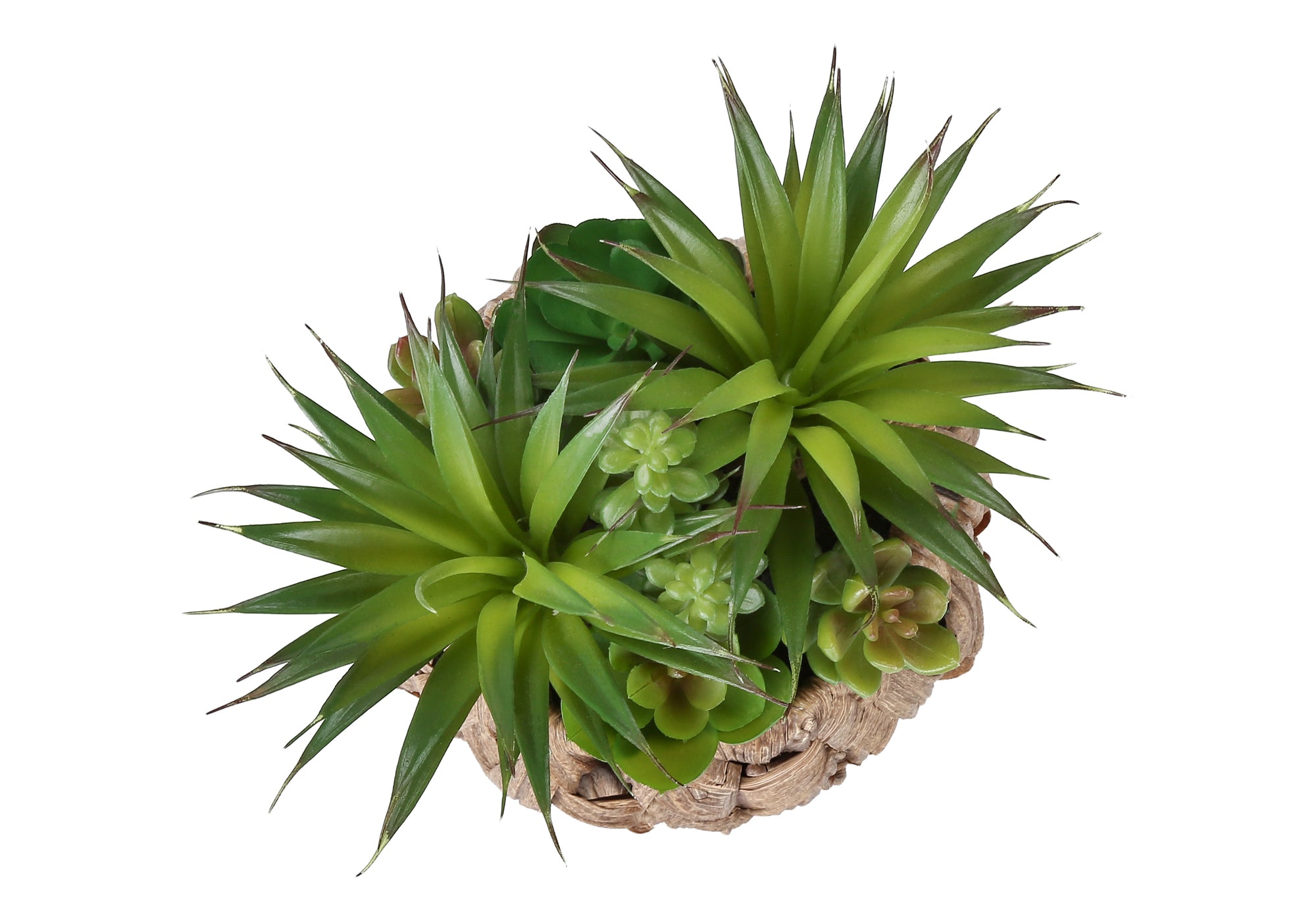 PLANTE ARTIFICIELLE - 2MCX / 9"H SUCCULENTE POT TISSE 6" – I 9369