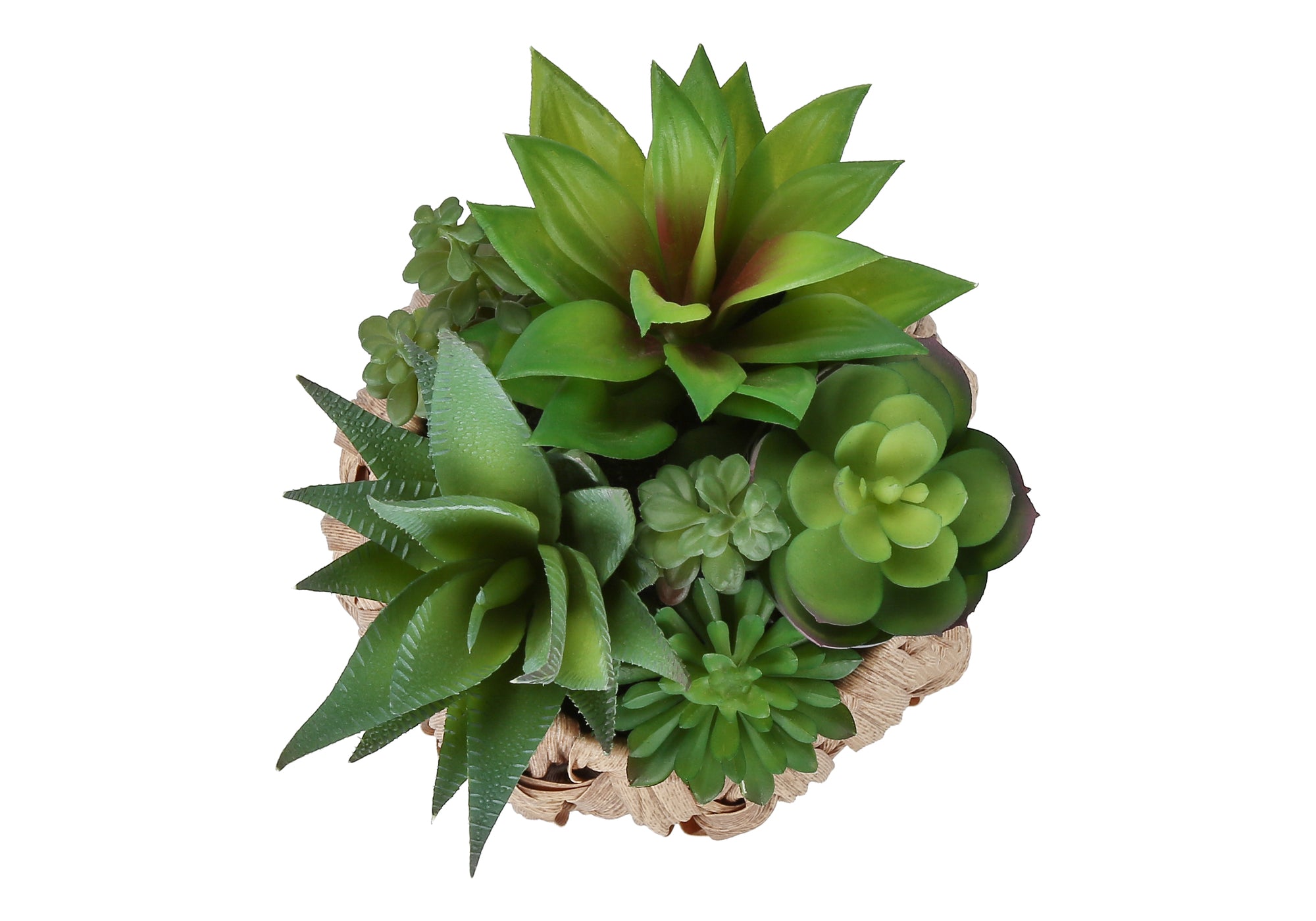 PLANTE ARTIFICIELLE - 2MCX / 9"H SUCCULENTE POT TISSE 6" – I 9369