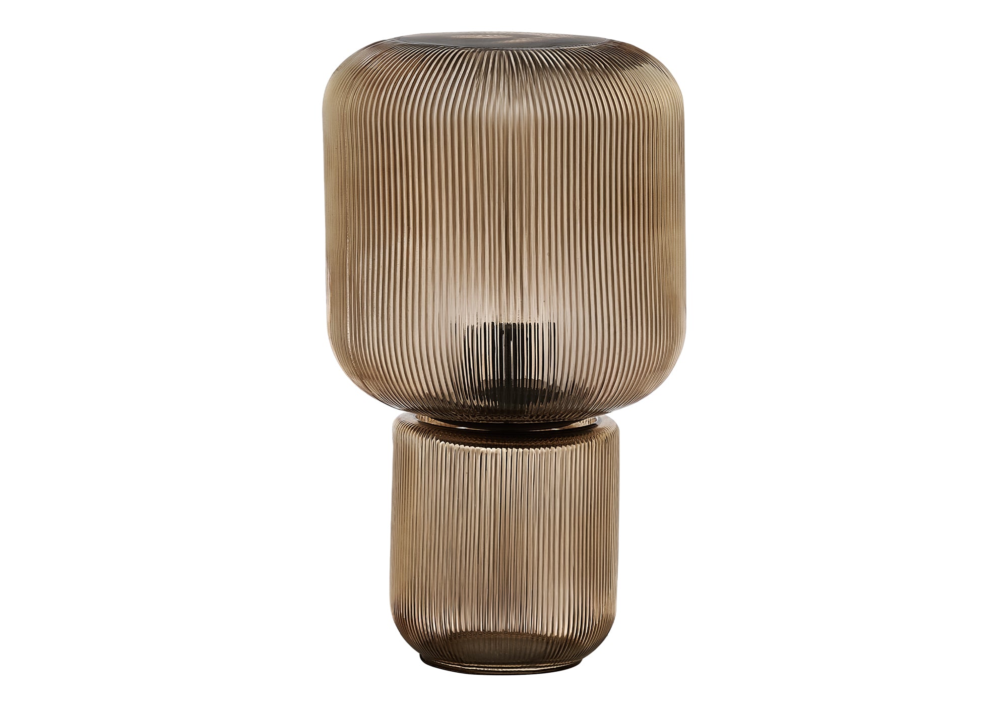 LUMINAIRE - 15"H LAMPE DE TABLE OR VERRE – I 9406