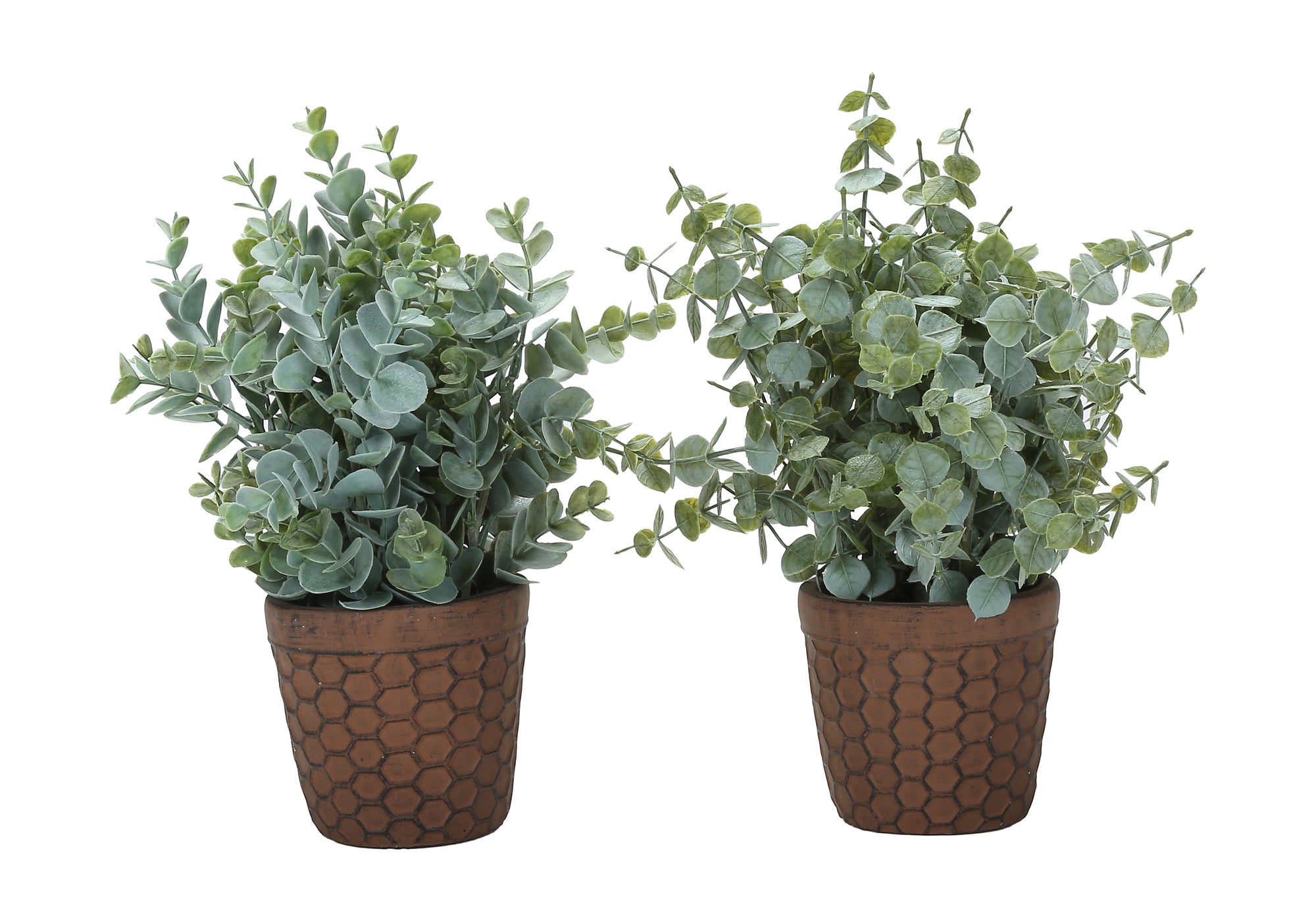 PLANTE ARTIFICIELLE - 2MCX / 13"H EUCALYPTUS/GAZON POT 4" – I 9560