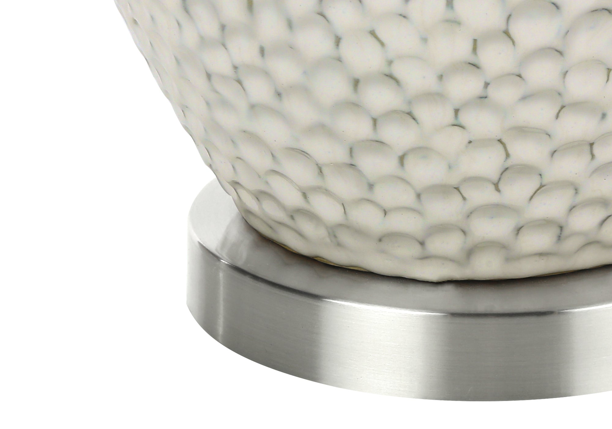 LUMINAIRE - 28"H LAMPE DE TABLE CREME CERAMIQUE / IVOIRE – I 9607.