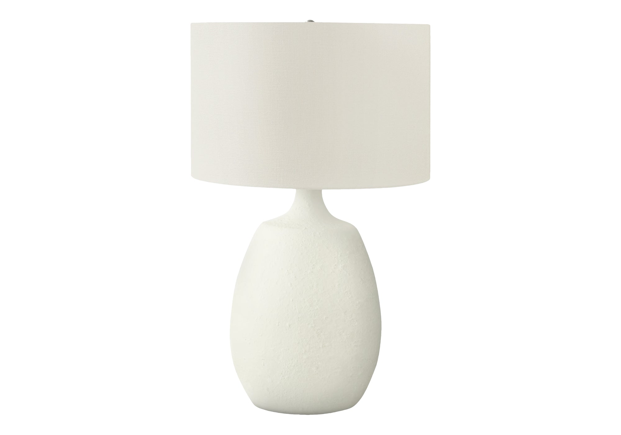 LUMINAIRE - 26"H LAMPE DE TABLE CREME RESINE / IVOIRE – I 9609.