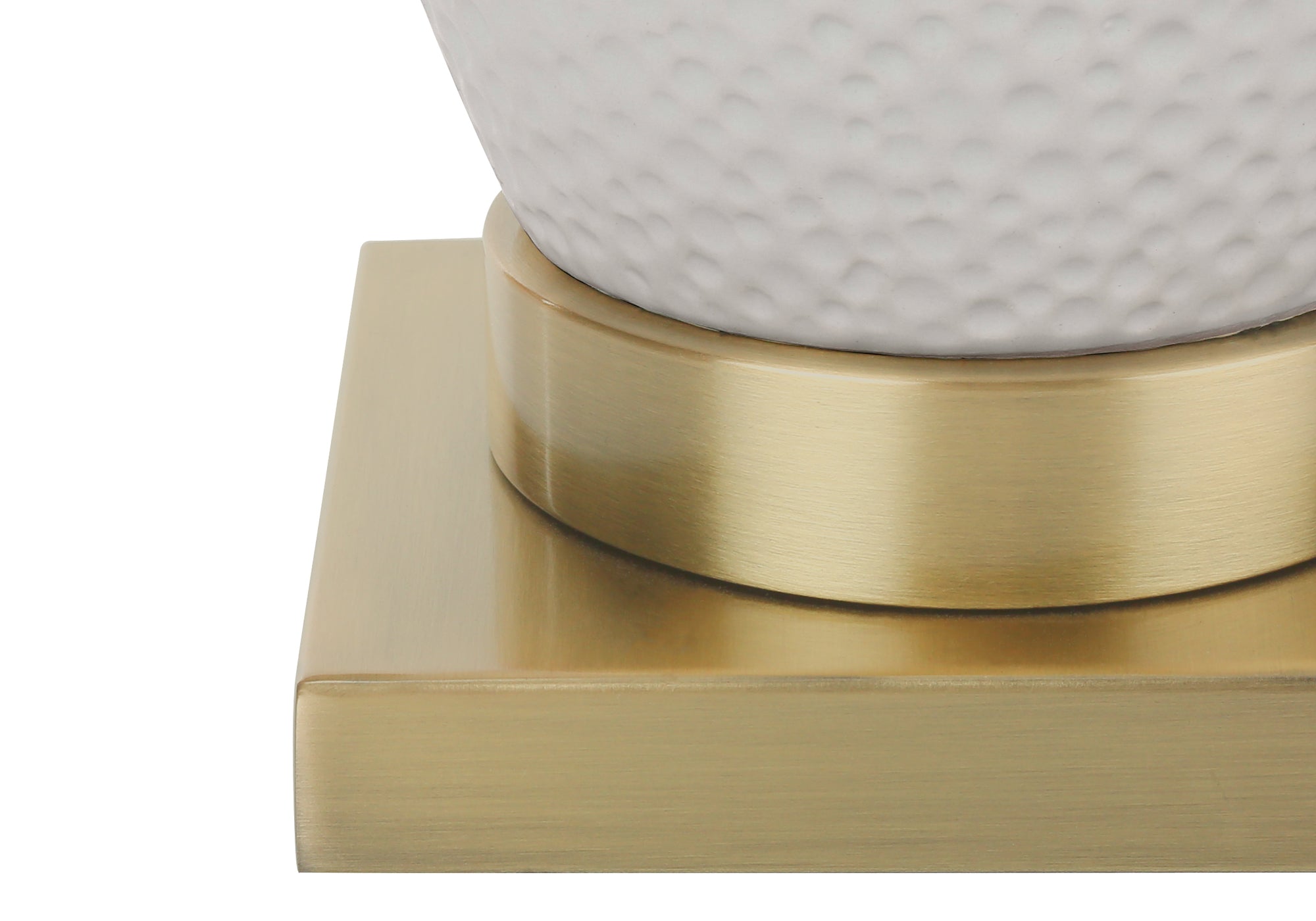 LUMINAIRE - 26"H LAMPE DE TABLE BLANC CERAMIQUE / IVOIRE – I 9610.
