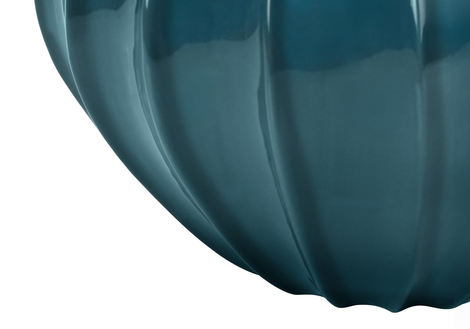 LUMINAIRE - 24"H LAMPE DE TABLE BLEU CERAMIQUE / IVOIRE – I 9612.