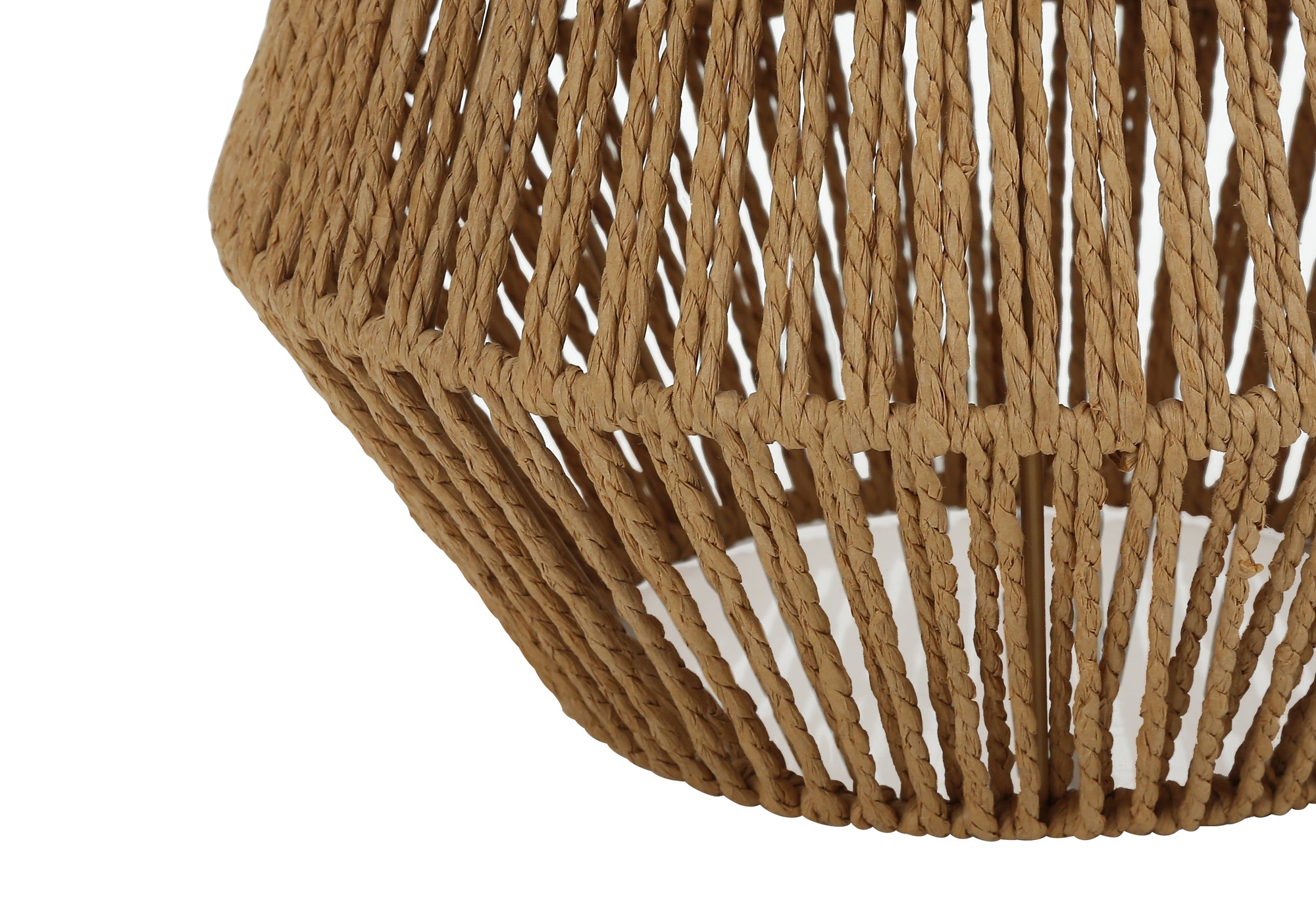 LUMINAIRE - 22"H LAMPE DE TABLE BRUN CORDE / BEIGE – I 9628.