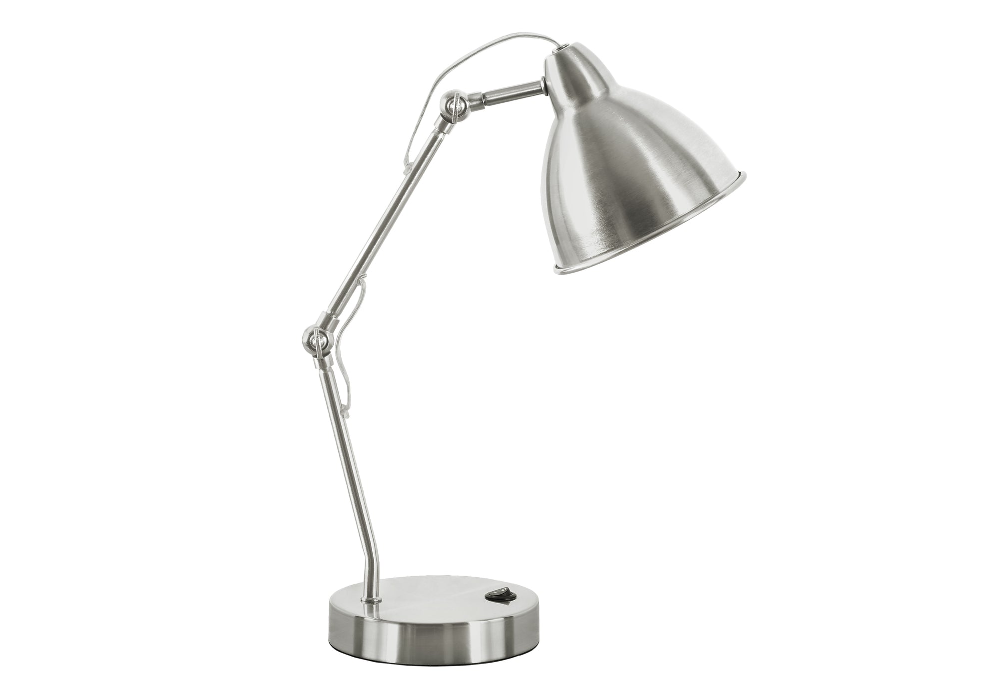 LUMINAIRE - 17"H LAMPE DE TABLE NICKEL METAL/NICKEL/USB – I 9659.