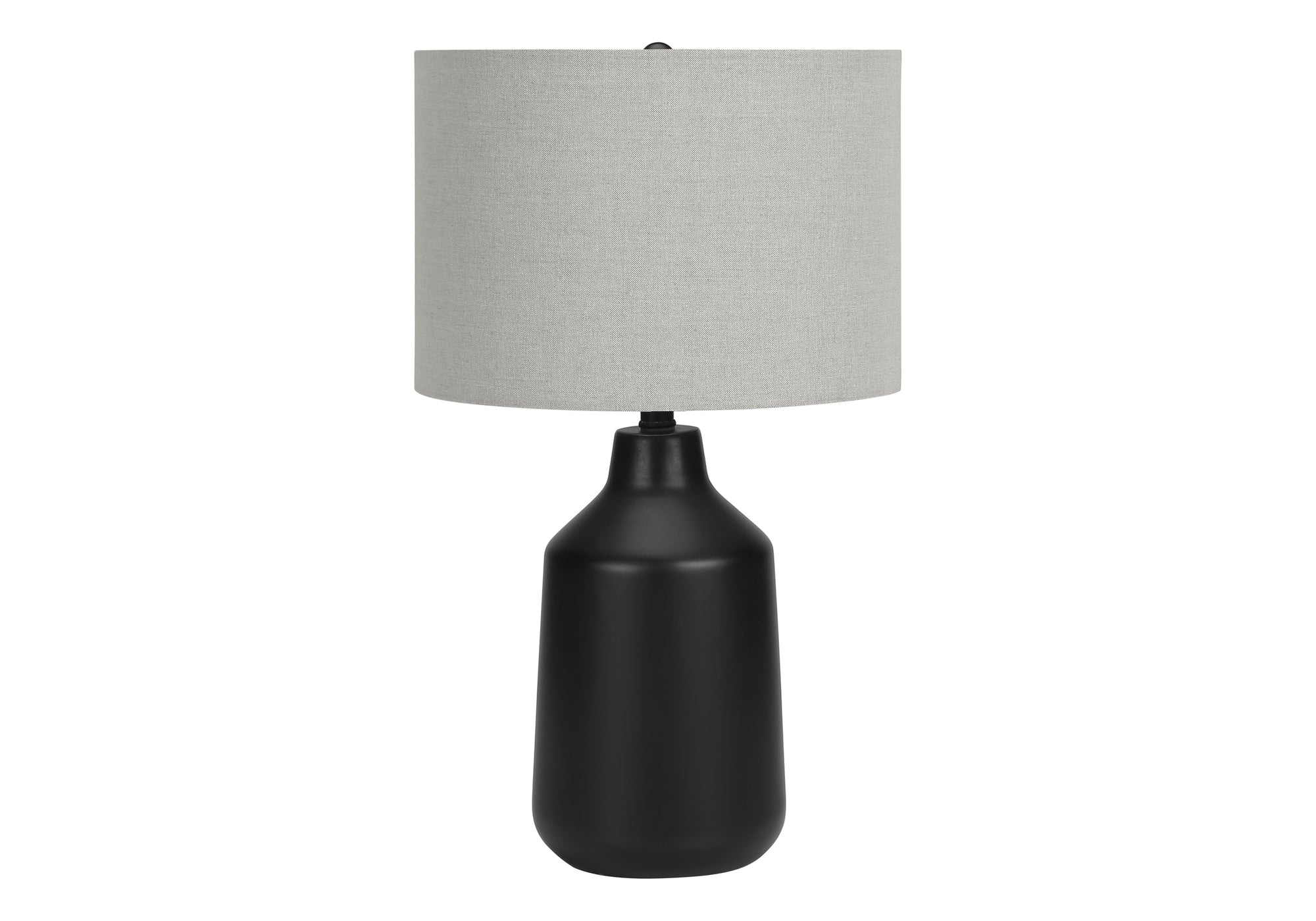 LUMINAIRE - 24"H LAMPE DE TABLE NOIR BETON / GRIS – I 9701.