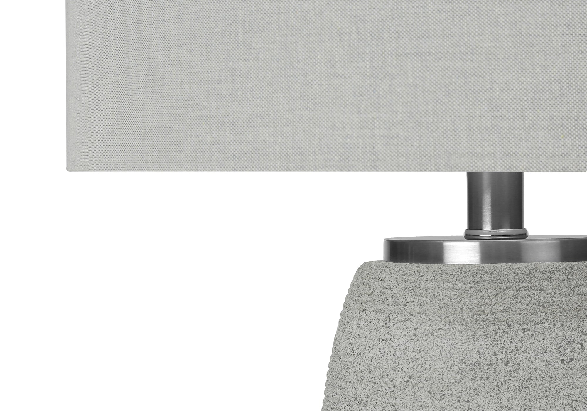 LUMINAIRE - 25"H LAMPE DE TABLE GRIS CERAMIQUE / GRIS – I 9711.