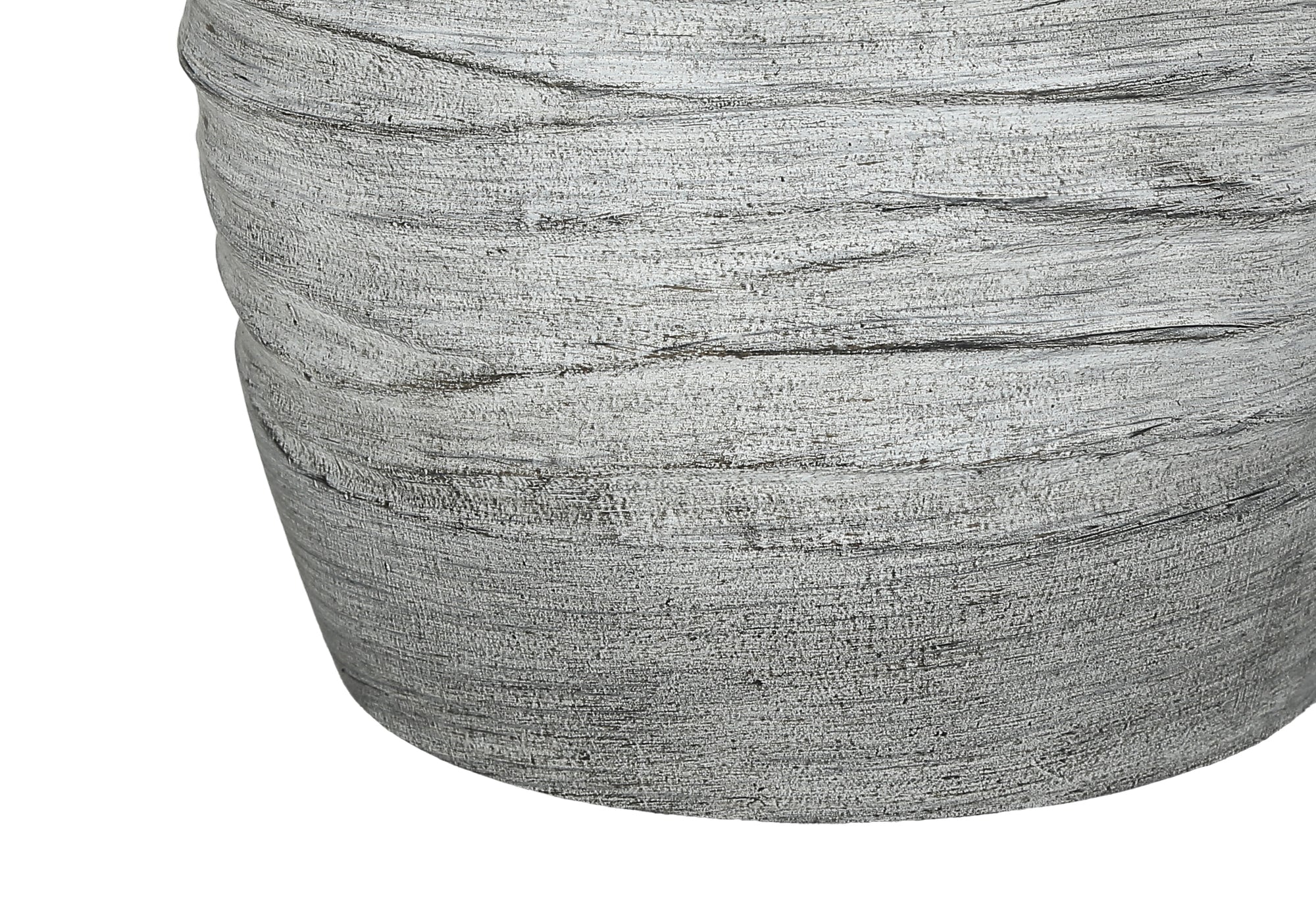 LUMINAIRE - 27"H LAMPE DE TABLE GRIS RESINE / IVOIRE – I 9723.