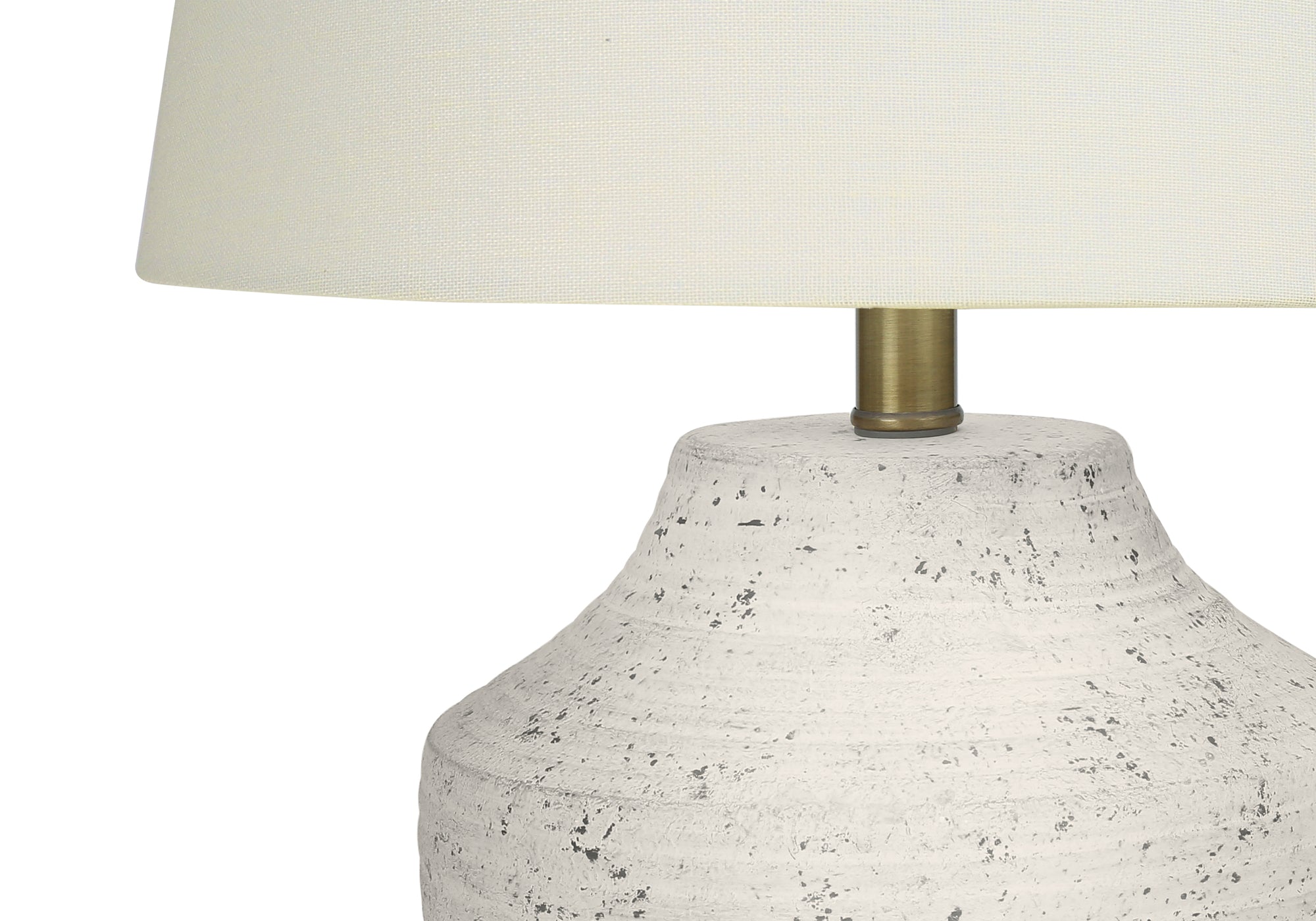 LUMINAIRE - 20"H LAMPE DE TABLE CREME BETON / IVOIRE – I 9730.
