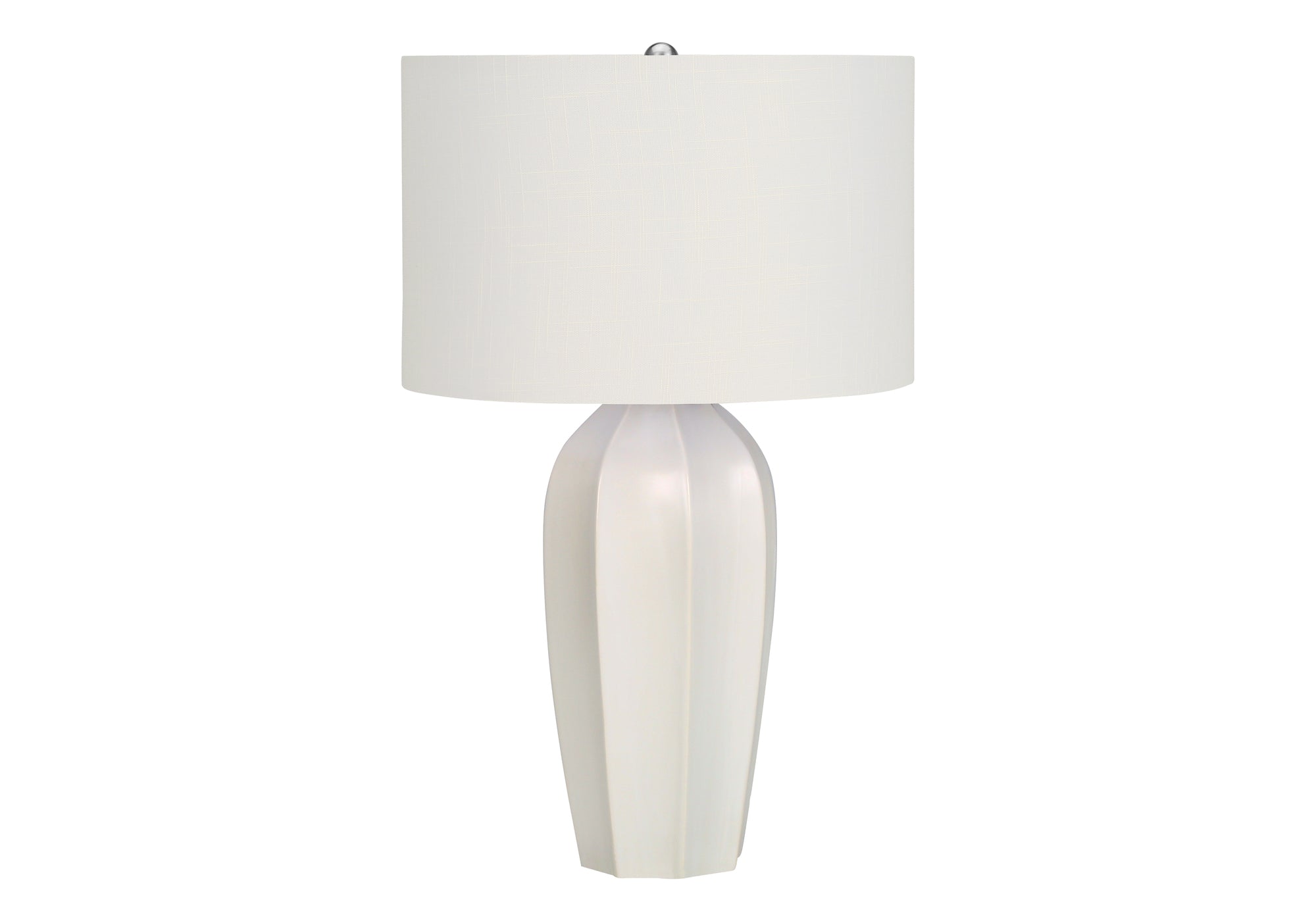 LUMINAIRE - 27"H LAMPE DE TABLE CREME CERAMIQUE / IVOIRE – I 9731.