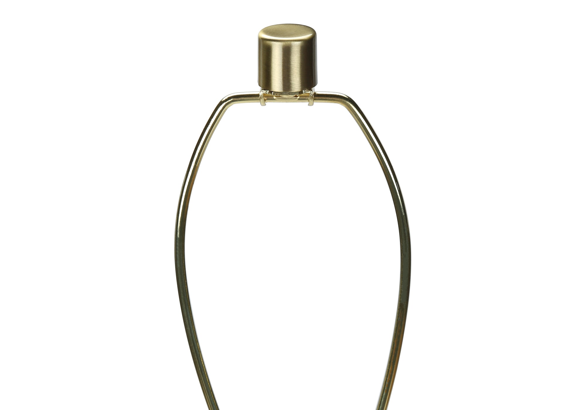 LUMINAIRE - 63"H LAMPE SUR PIED TREPIED LAITON METAL/ IVOIRE – I 9736.