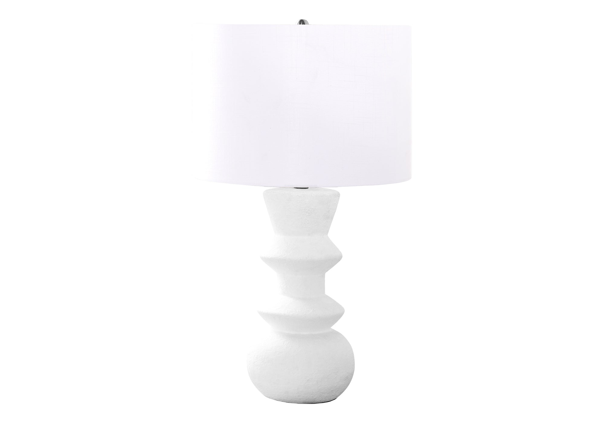LUMINAIRE - 26"H LAMPE DE TABLE CREME CERAMIQUE / IVOIRE – I 9762.