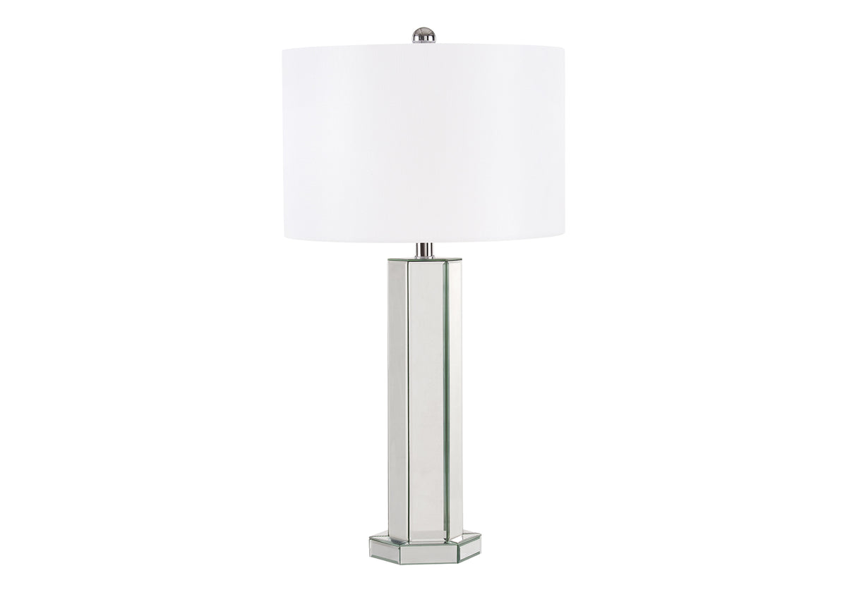 LUMINAIRE - 29"H LAMPE DE TABLE MIROIR / IVOIRE – I 9811
