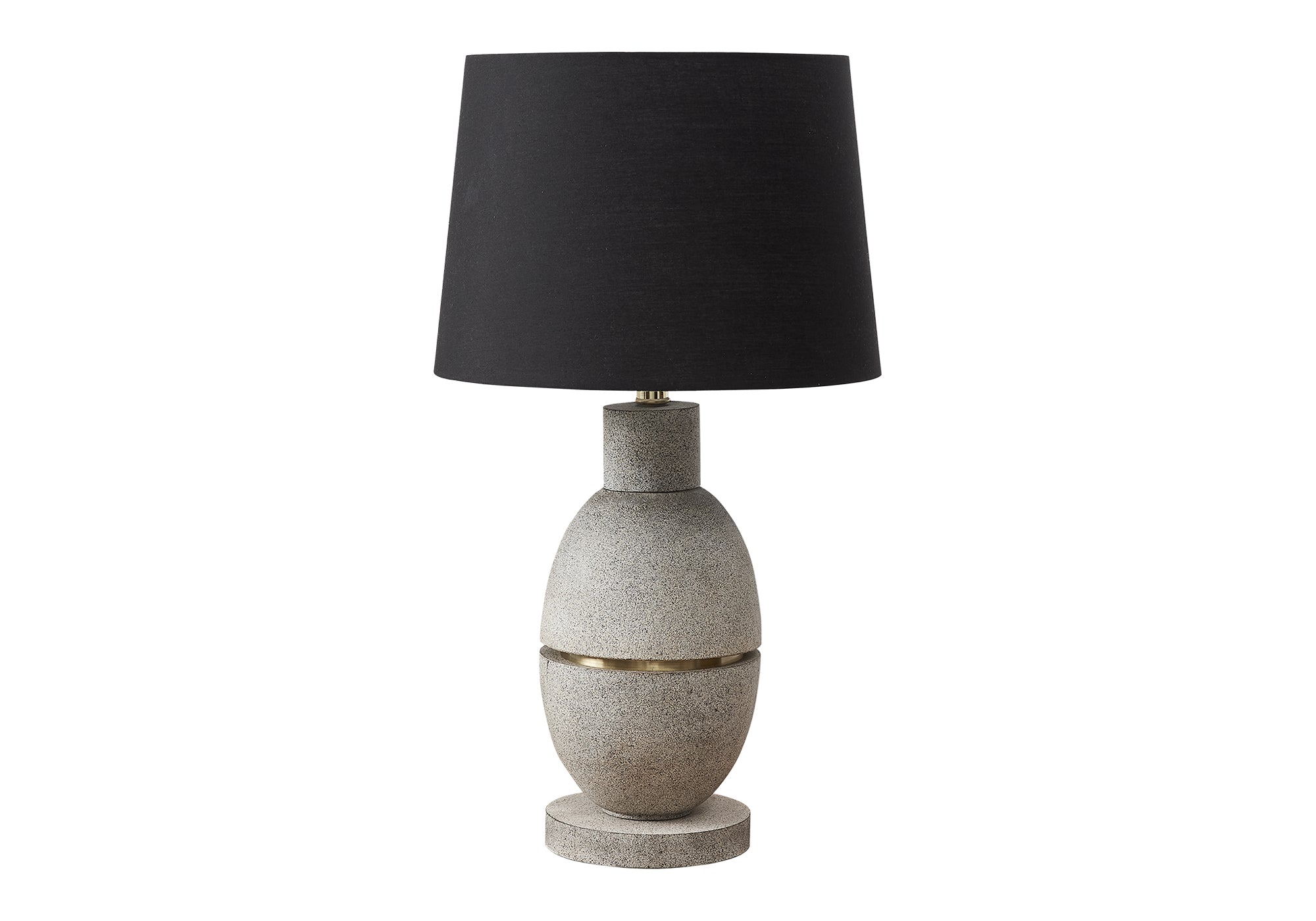 LUMINAIRE - 25"H LAMPE DE TABLE GRIS RESINE / NOIR – I 9887
