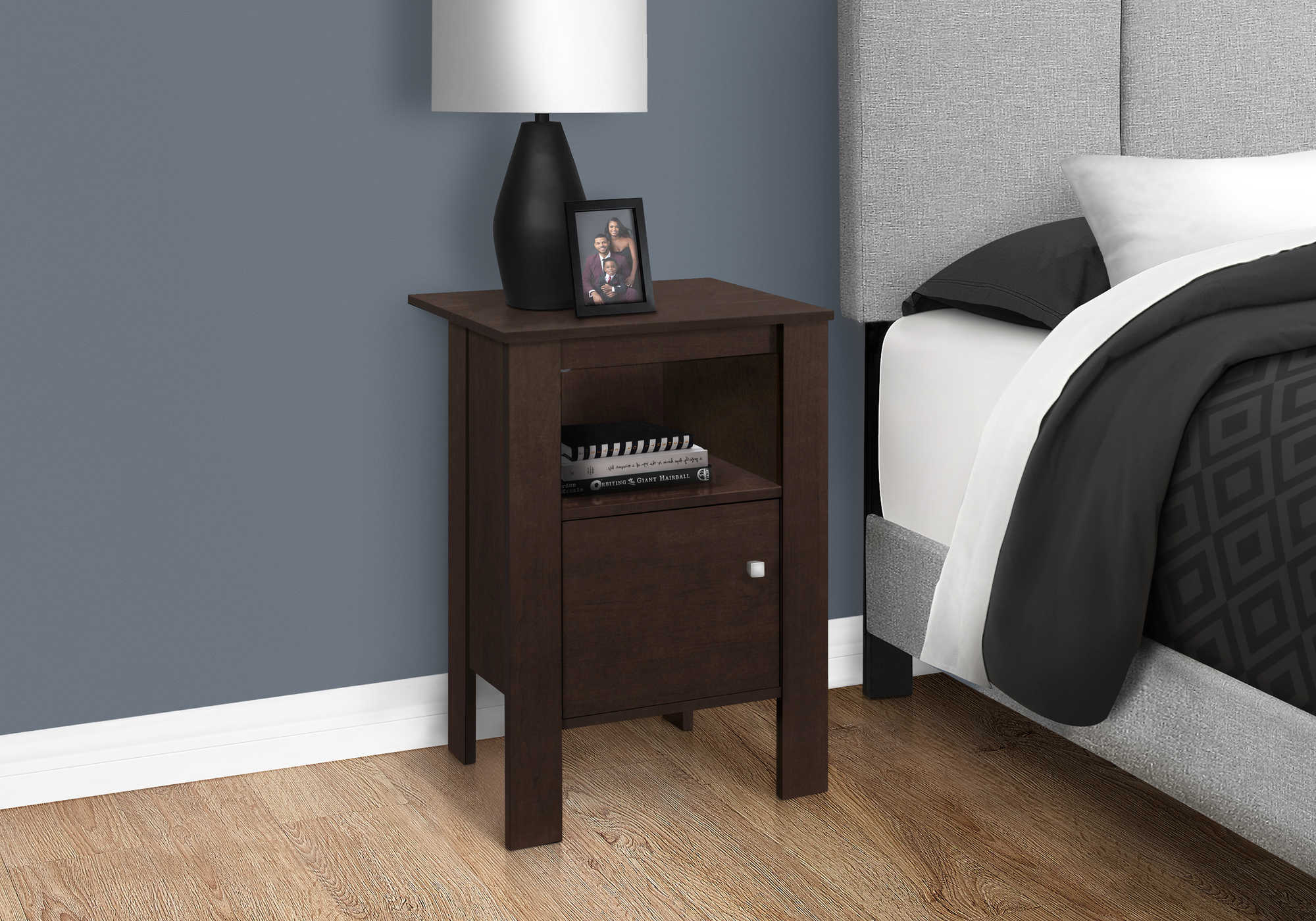 Image of nightstand - espresso night stand with storage i 2135.