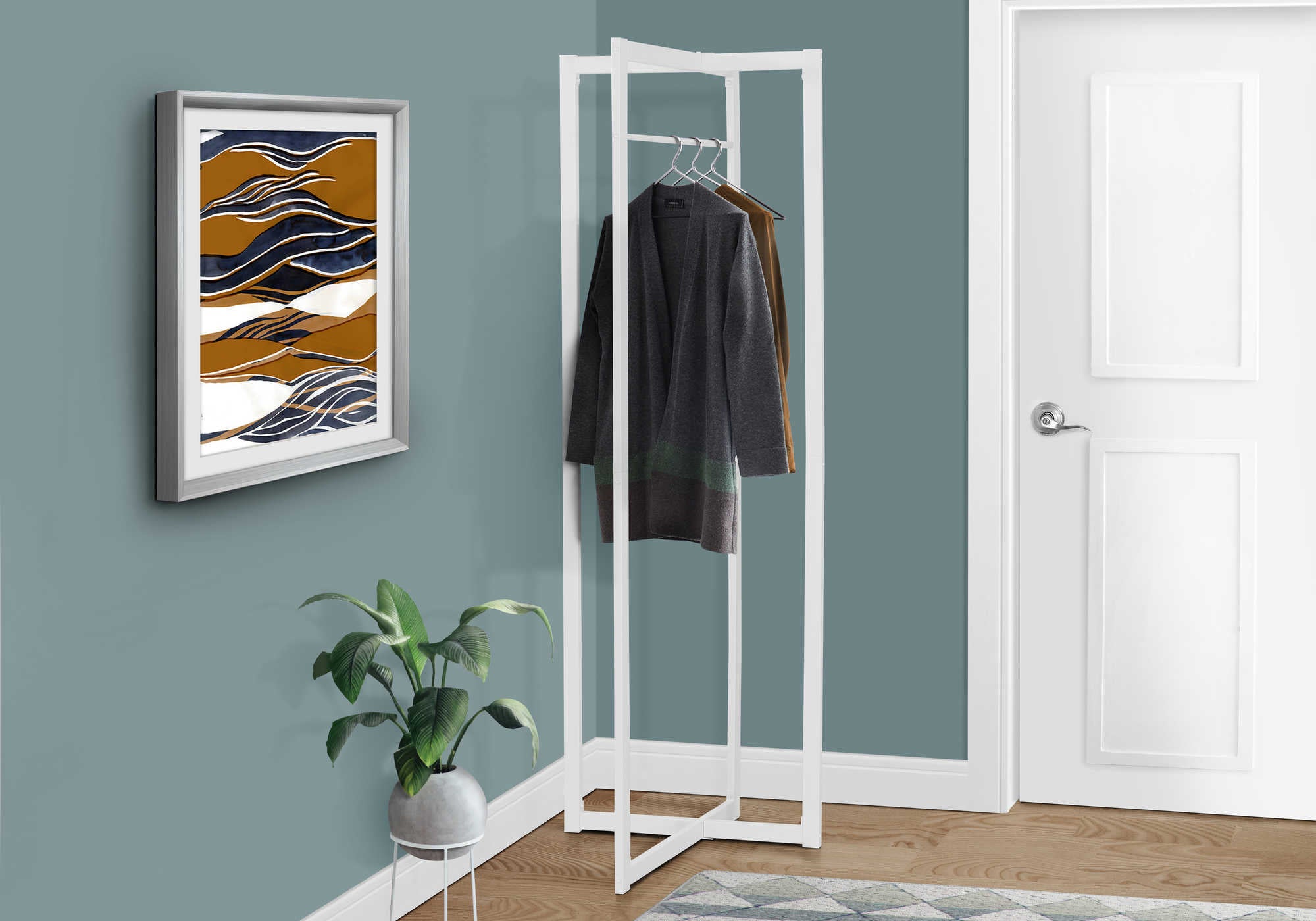 PATERE - 72"H / METAL BLANC – I 2151