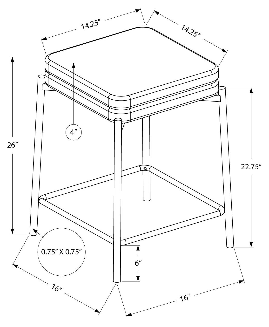 TABOURET DE BAR - 2PCS / GRIS / BLANC HAUTEUR COMPTOIR – I 2227