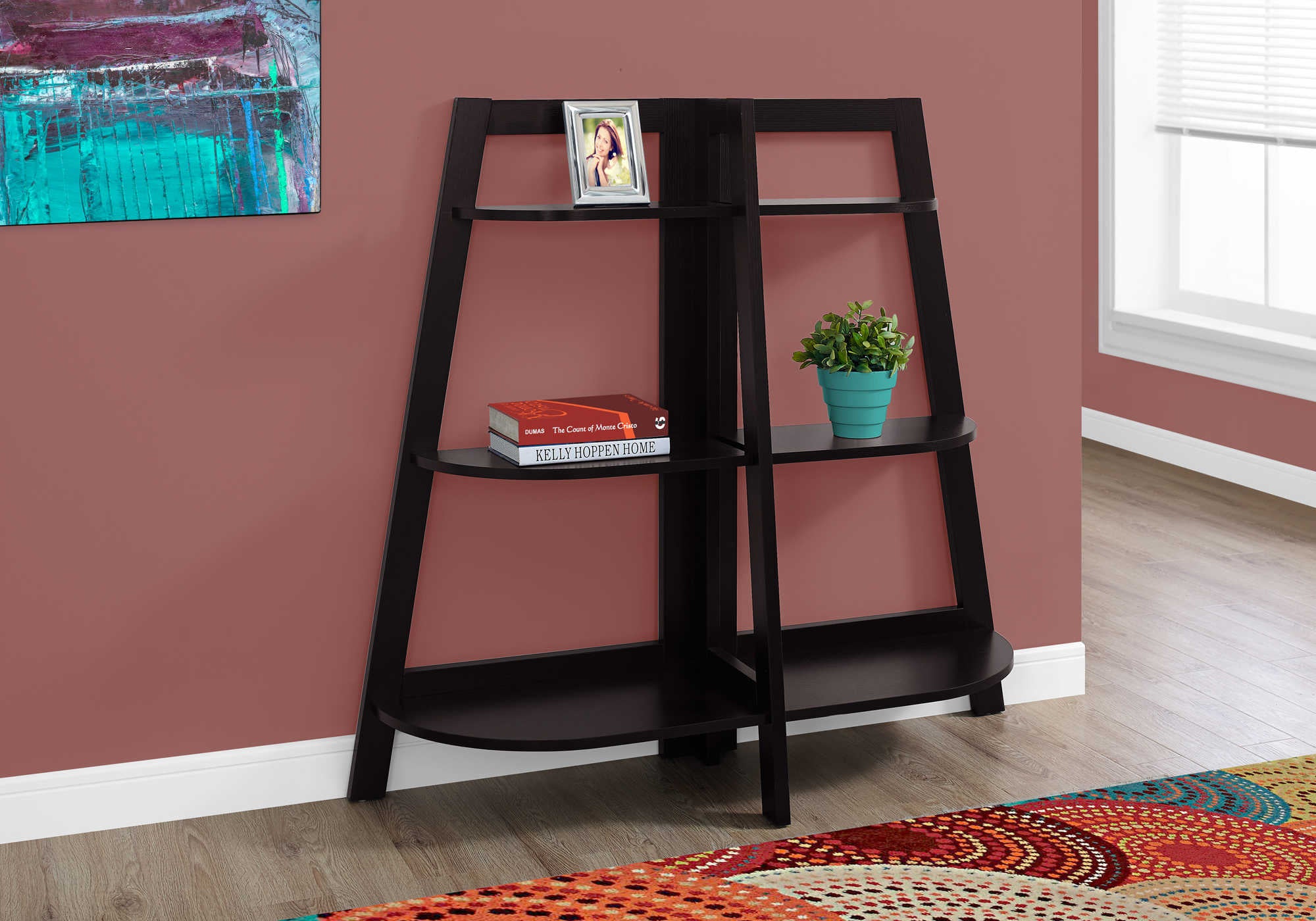 ETAGERE - 48"H / ETAGERE D'APPOINT ESPRESSO – I 2426