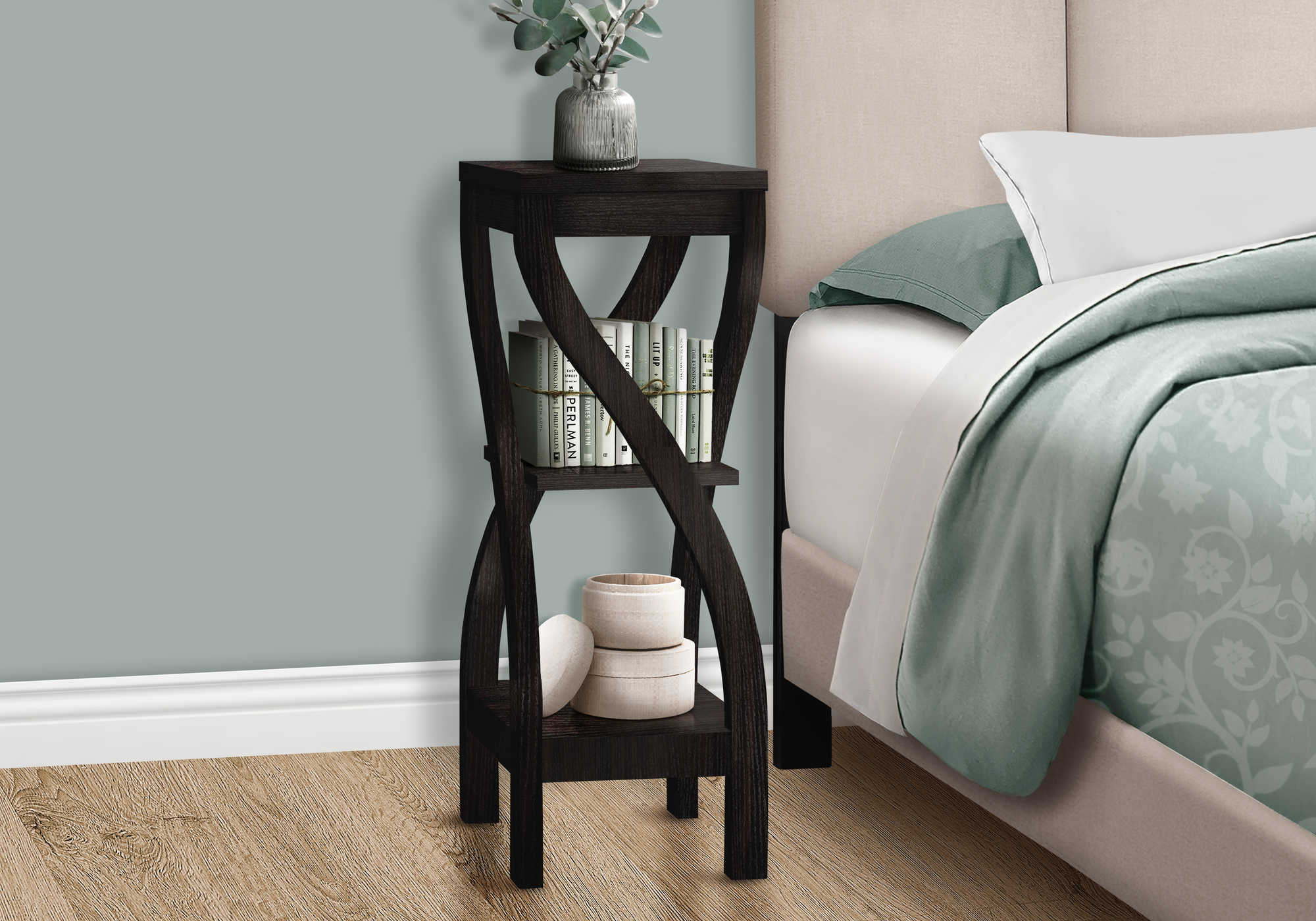 TABLE DE CHEVET - 32"H / ESPRESSO – I 2478.