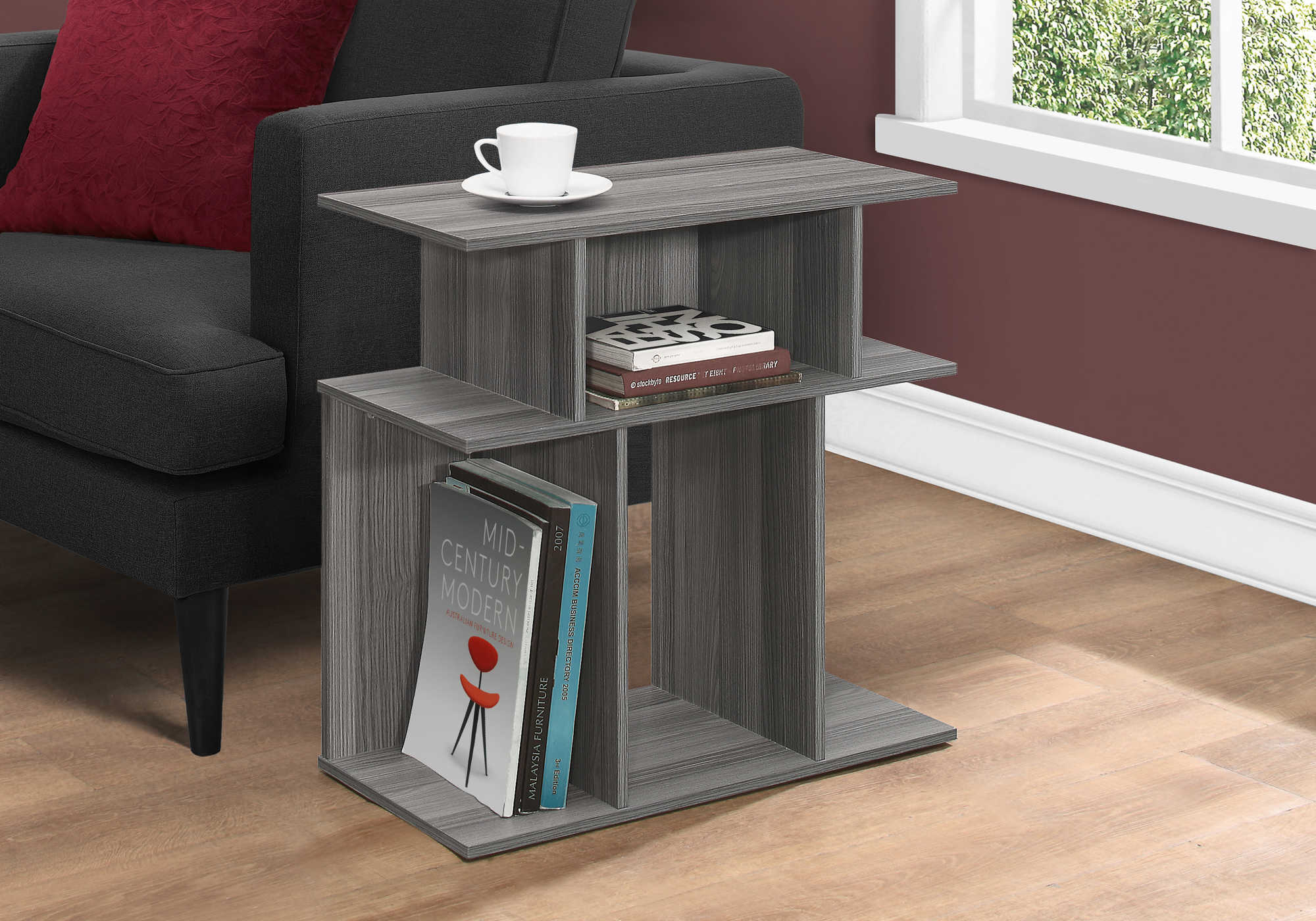 TABLE DE CHEVET - 24"H / GRIS – I 2481.