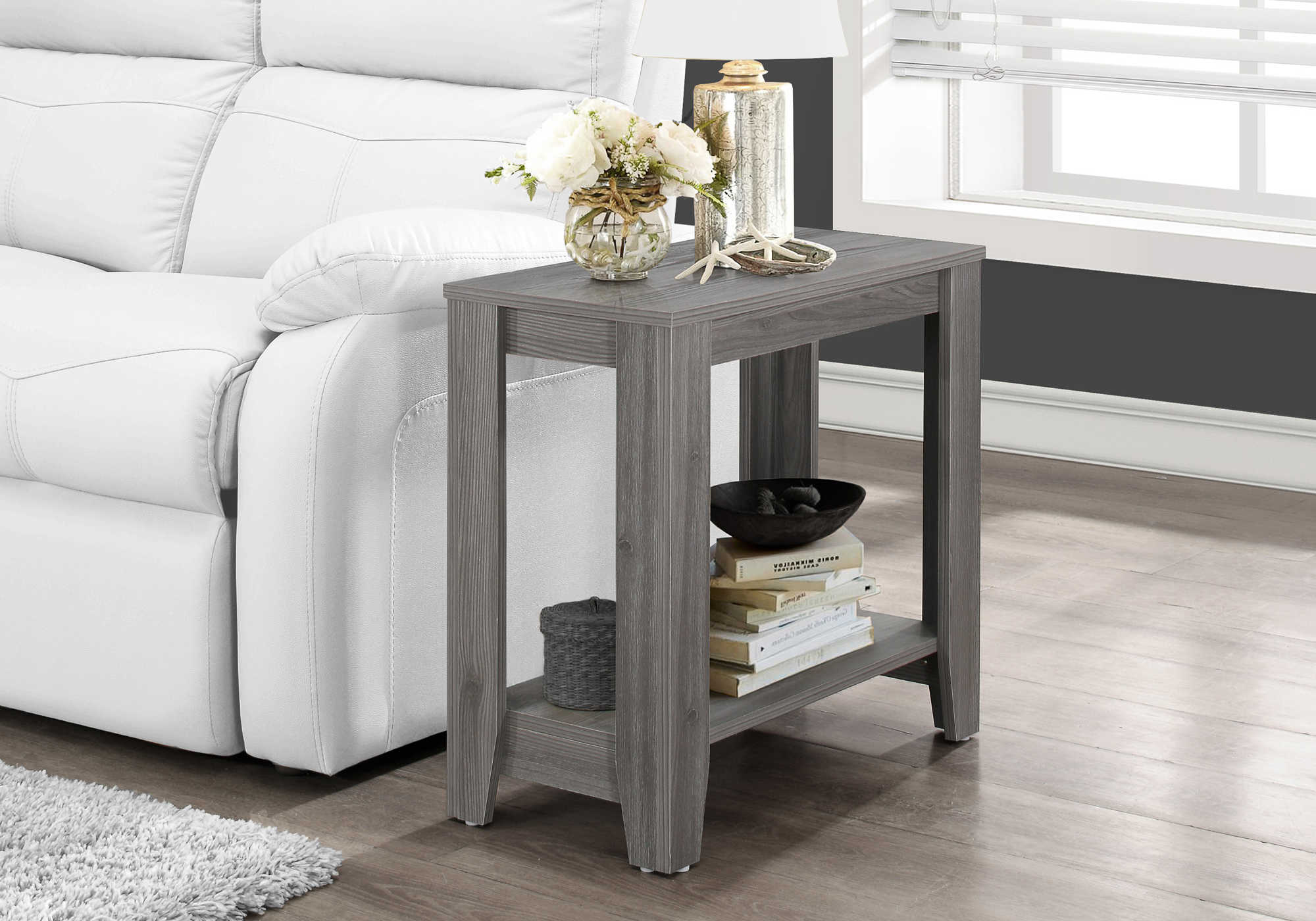 TABLE DE CHEVET - GRIS – I 3118.