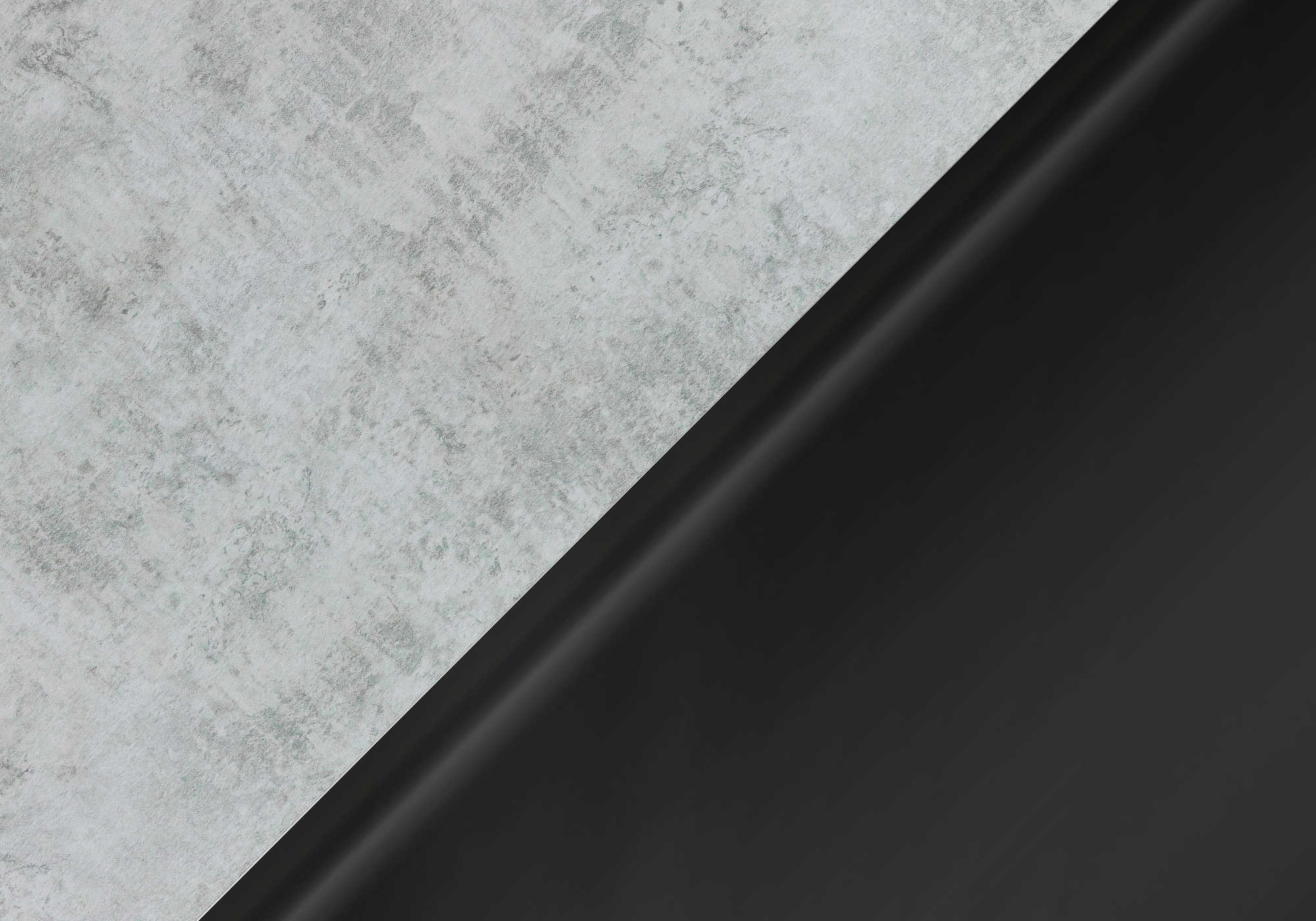 TABLE DE CHEVET - 24"H / GRIS CIMENTE / METAL NICKEL NOIR – I 3552.