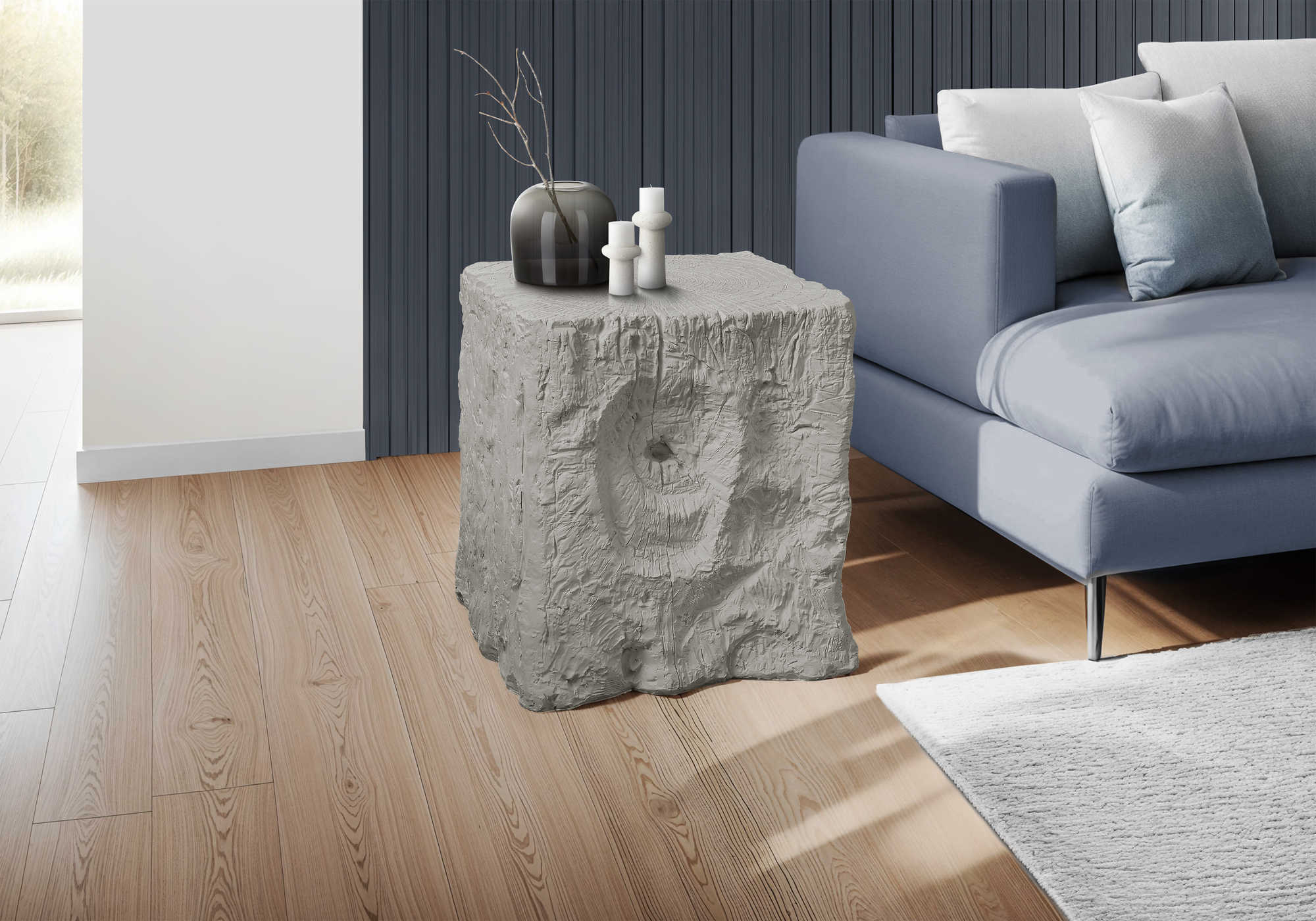 TABLE D'APPOINT - 25"H / INTERIEUR OU EXTERIEUR GRIS – I 4110