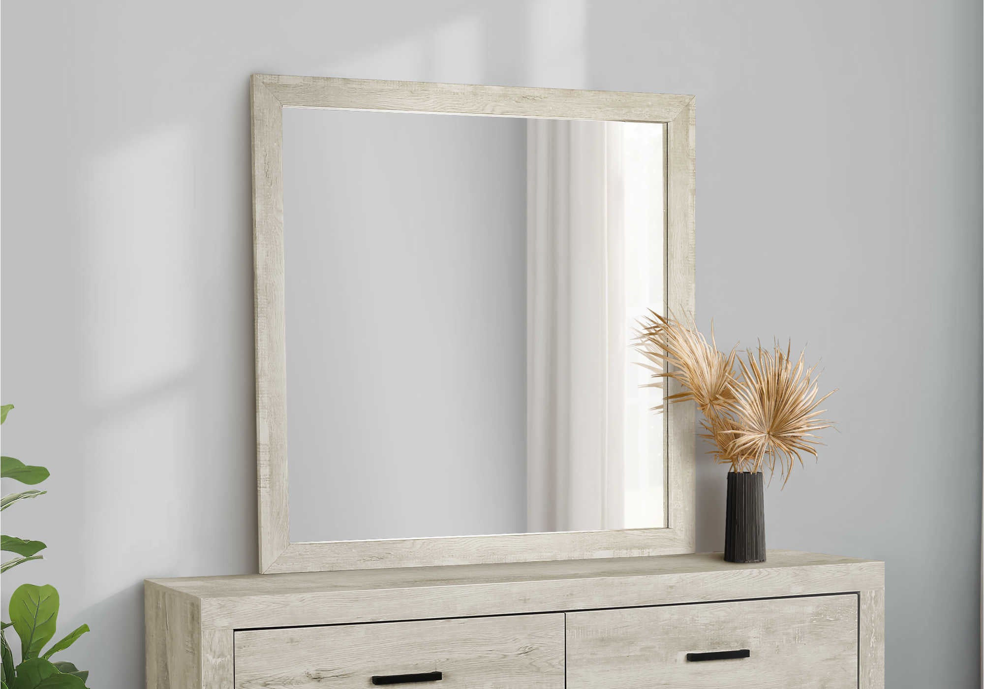 CHAMBRE A COUCHER - MIROIR MURAL / CHENE BLANCHI – I 5202