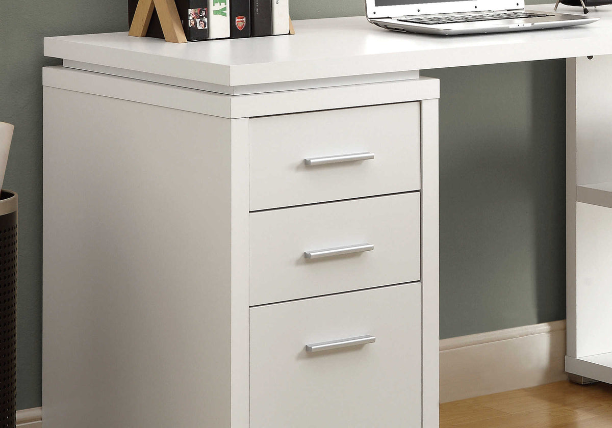 BUREAU - BLANC EN COIN COTE DROIT OU GAUCHE – I 7023