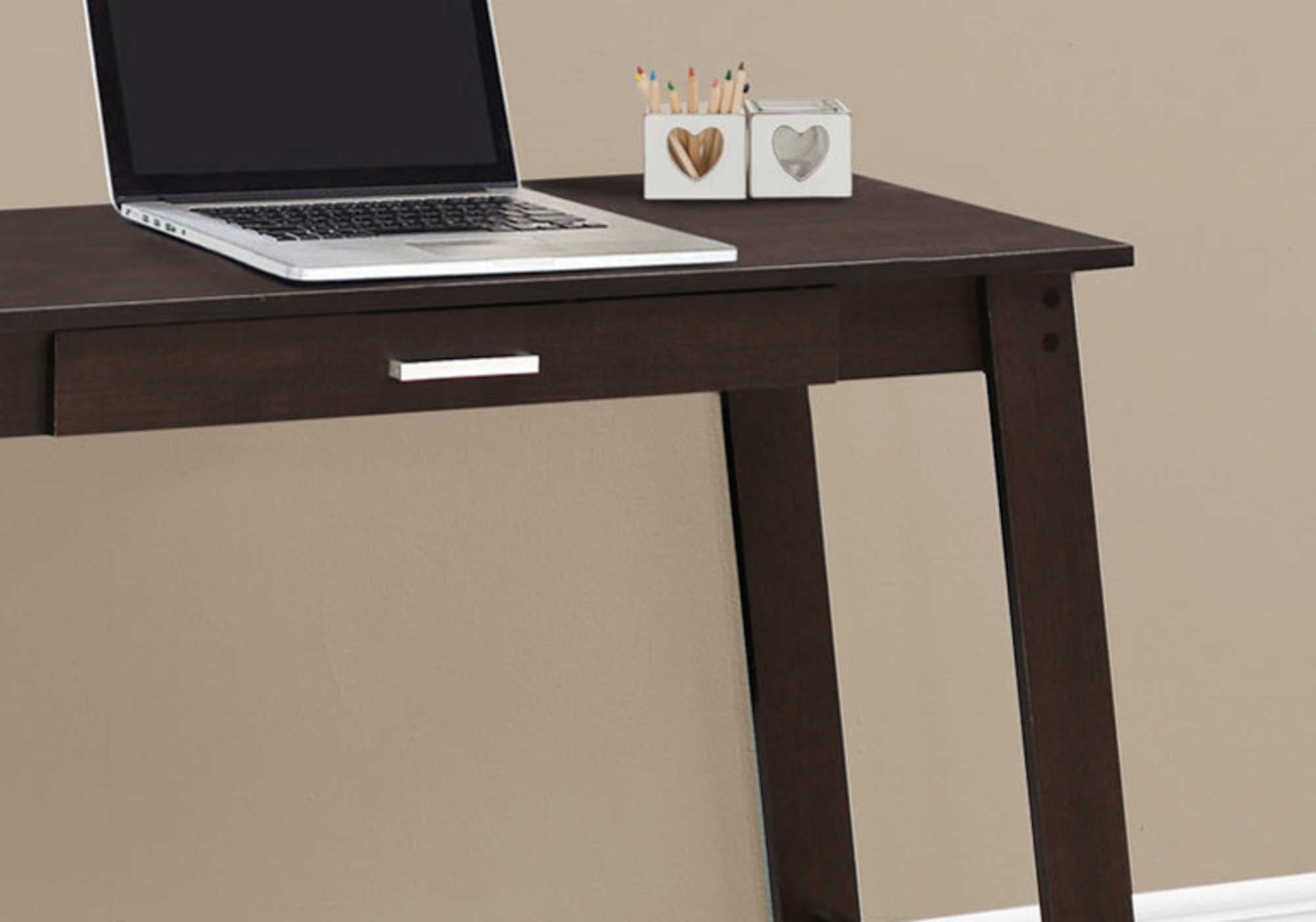 BUREAU - 42"L / ESPRESSO AVEC TIROIR DE RANGEMENT – I 7190.