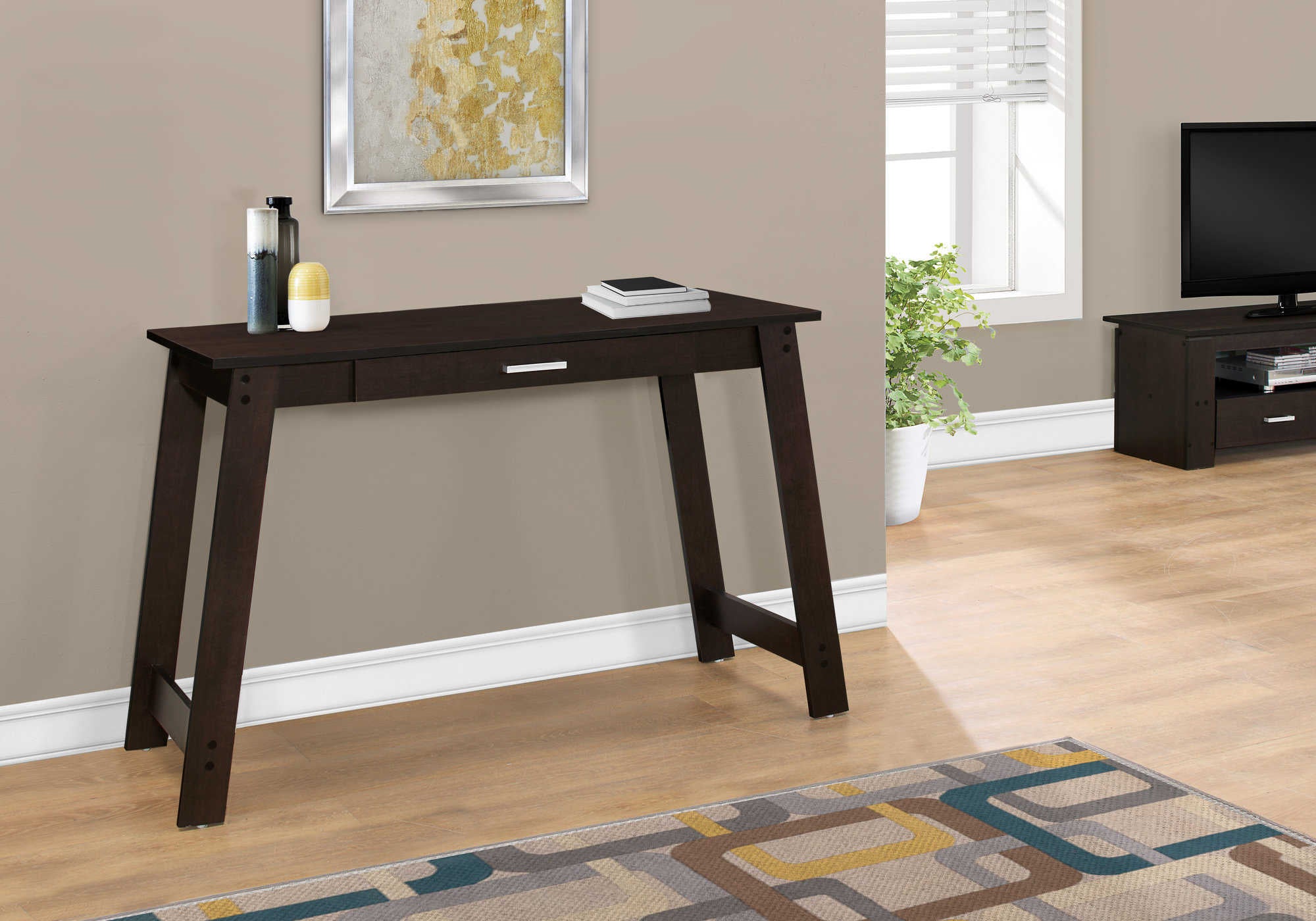 BUREAU - 42"L / ESPRESSO AVEC TIROIR DE RANGEMENT – I 7190.