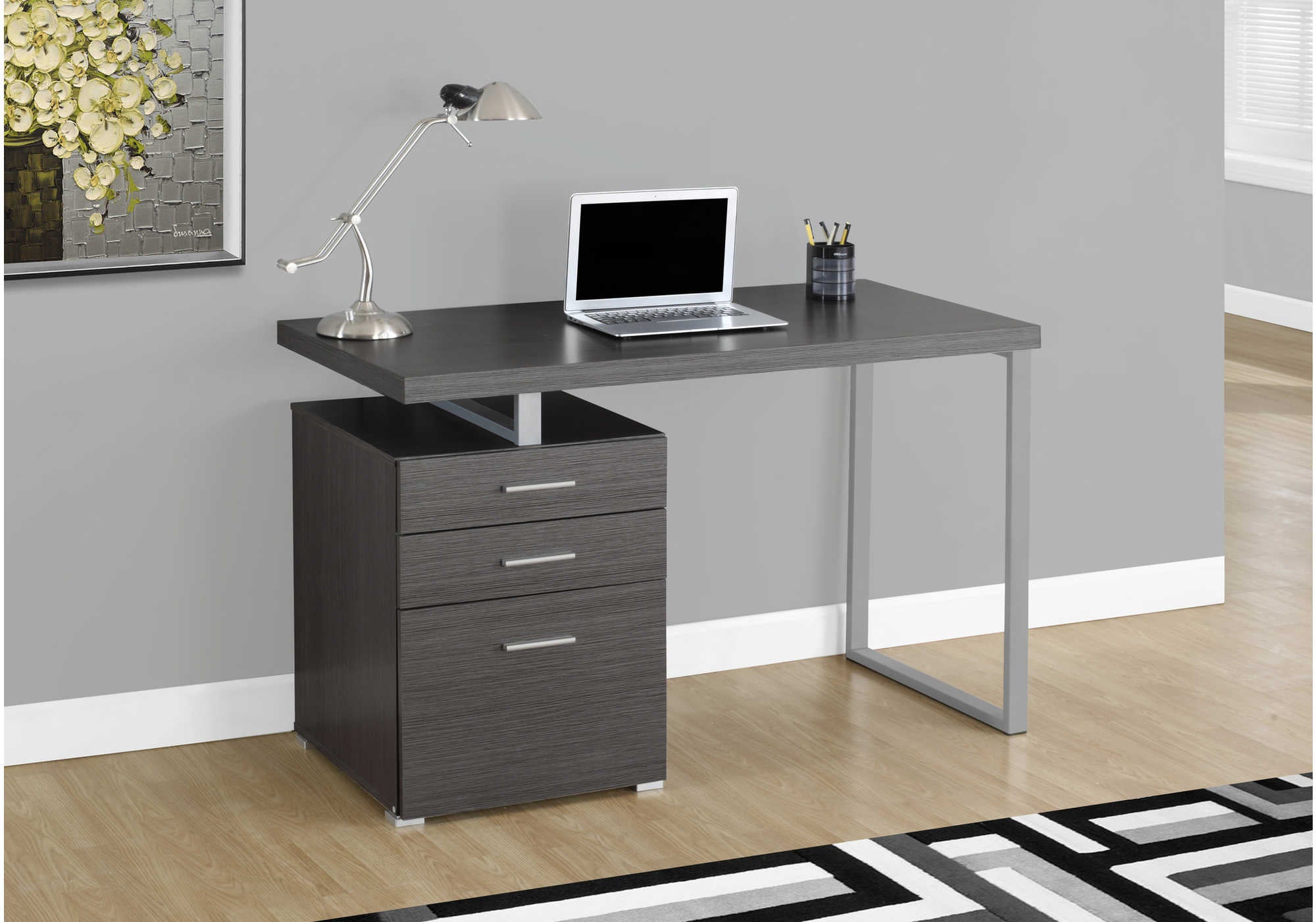 Image of computer desk - 48"l / grey left or right facing i 7426.
