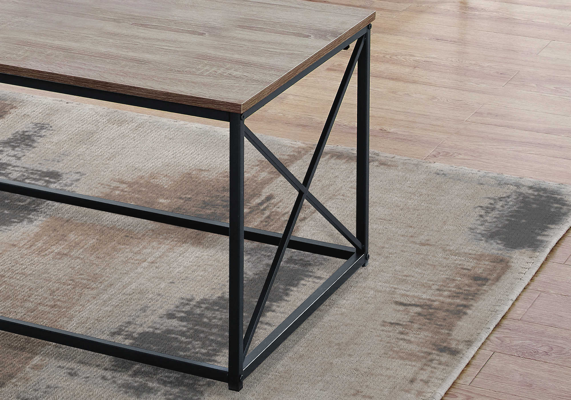 ENS DE TABLES - 3PCS / TAUPE FONCE / METAL NOIR – I 7950P
