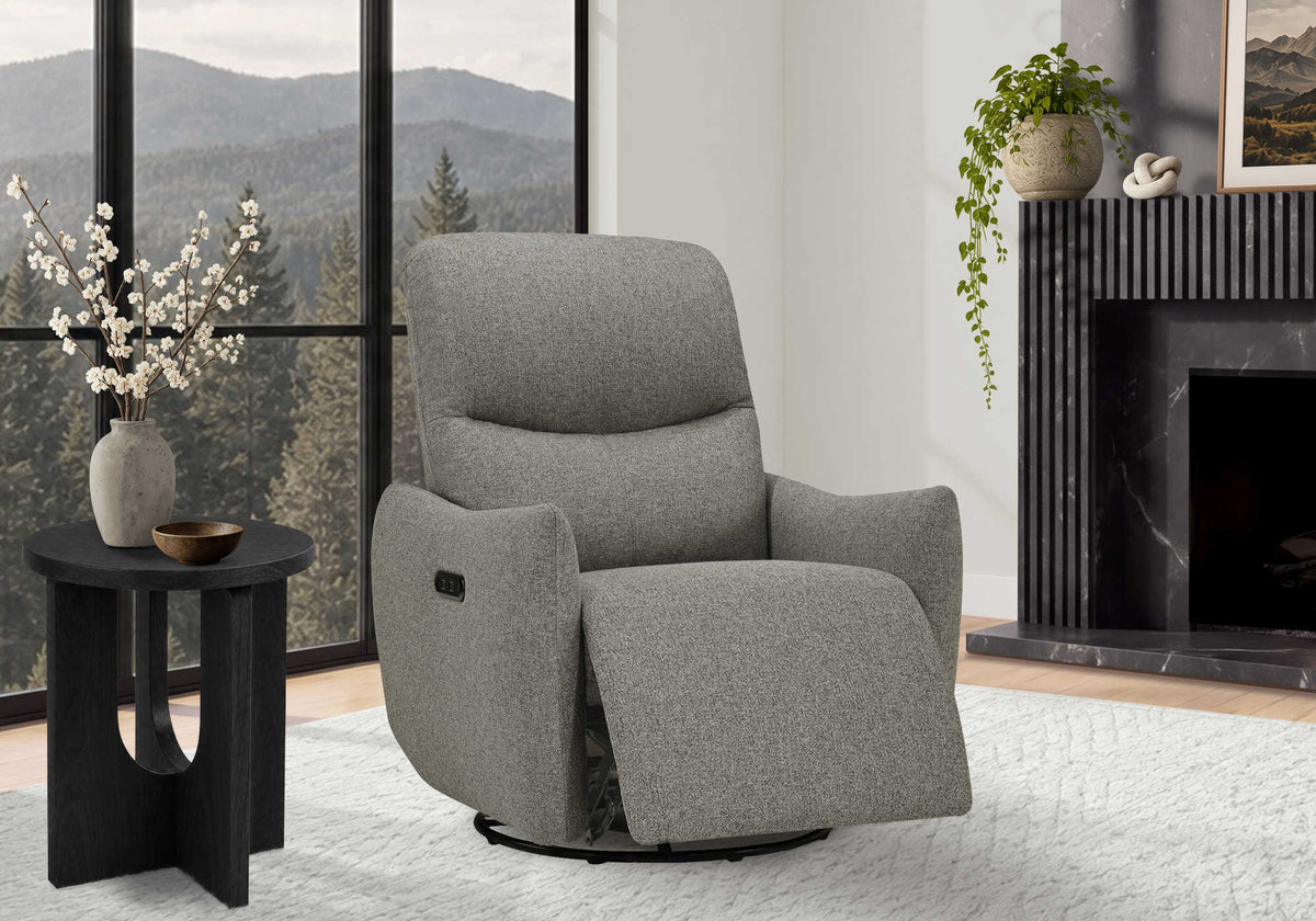 FAUTEUIL INCLINABLE - PIVOTANT MOTO. / USB ARGENT LUMOS #10 – I 8400