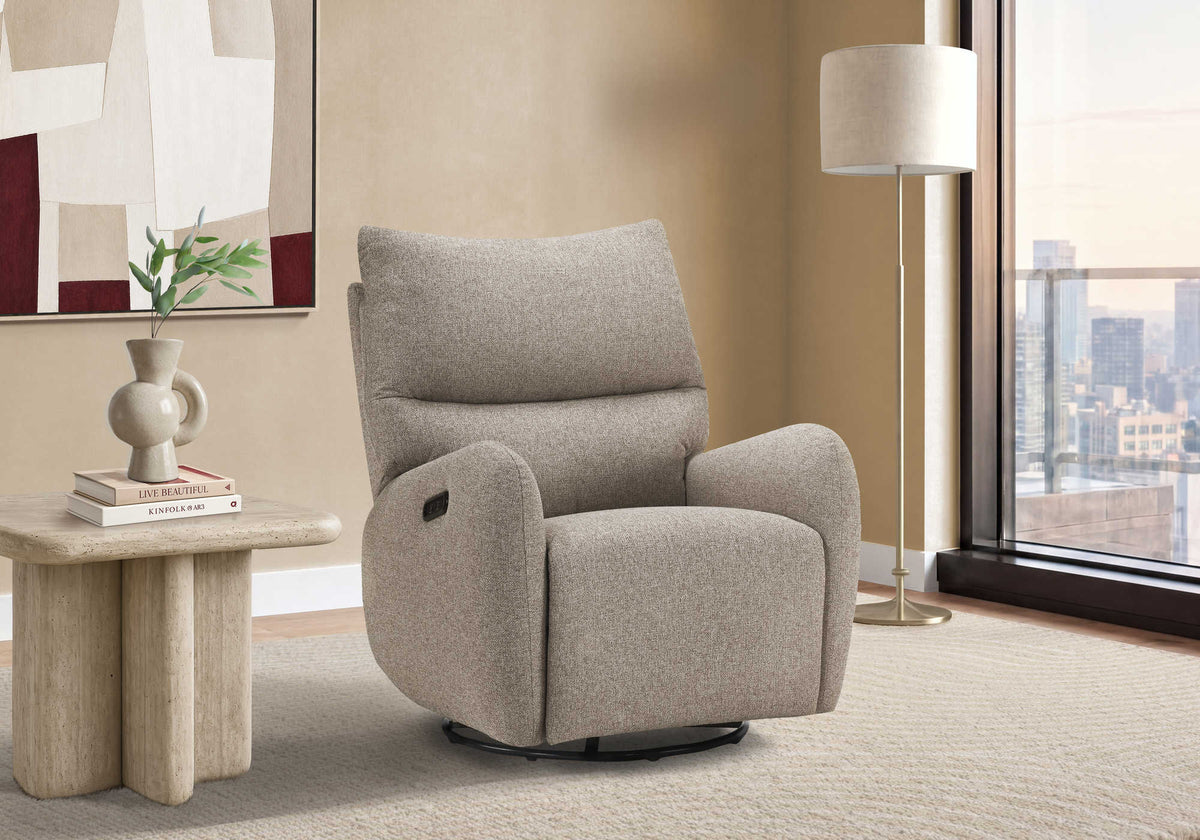 FAUTEUIL INCLINABLE - PIVOTANT MOTO. / USB BROWN LUMOS #31 – I 8407